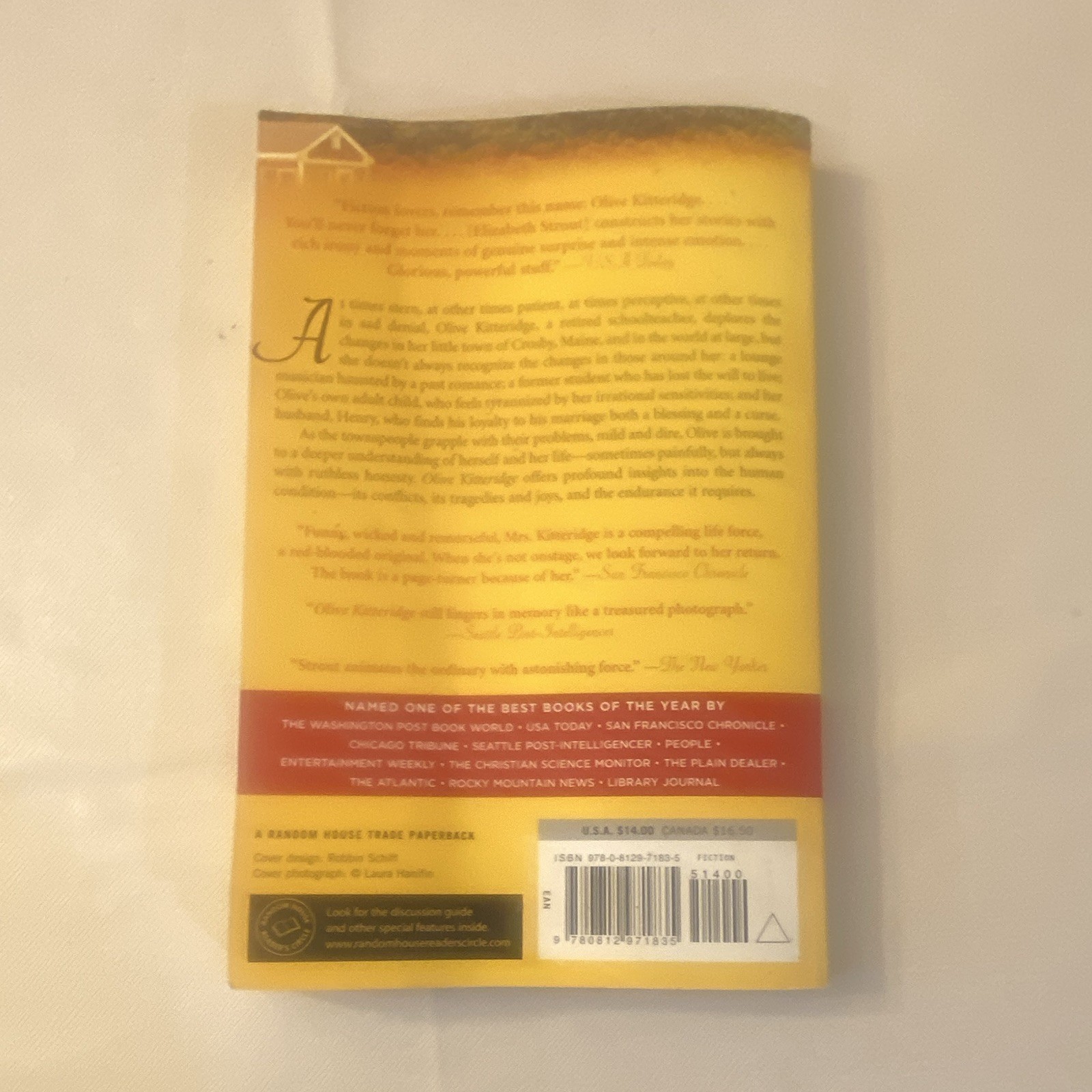Elizabeth Strout Olive Kitteridge Trade Paperback English Pulitzer