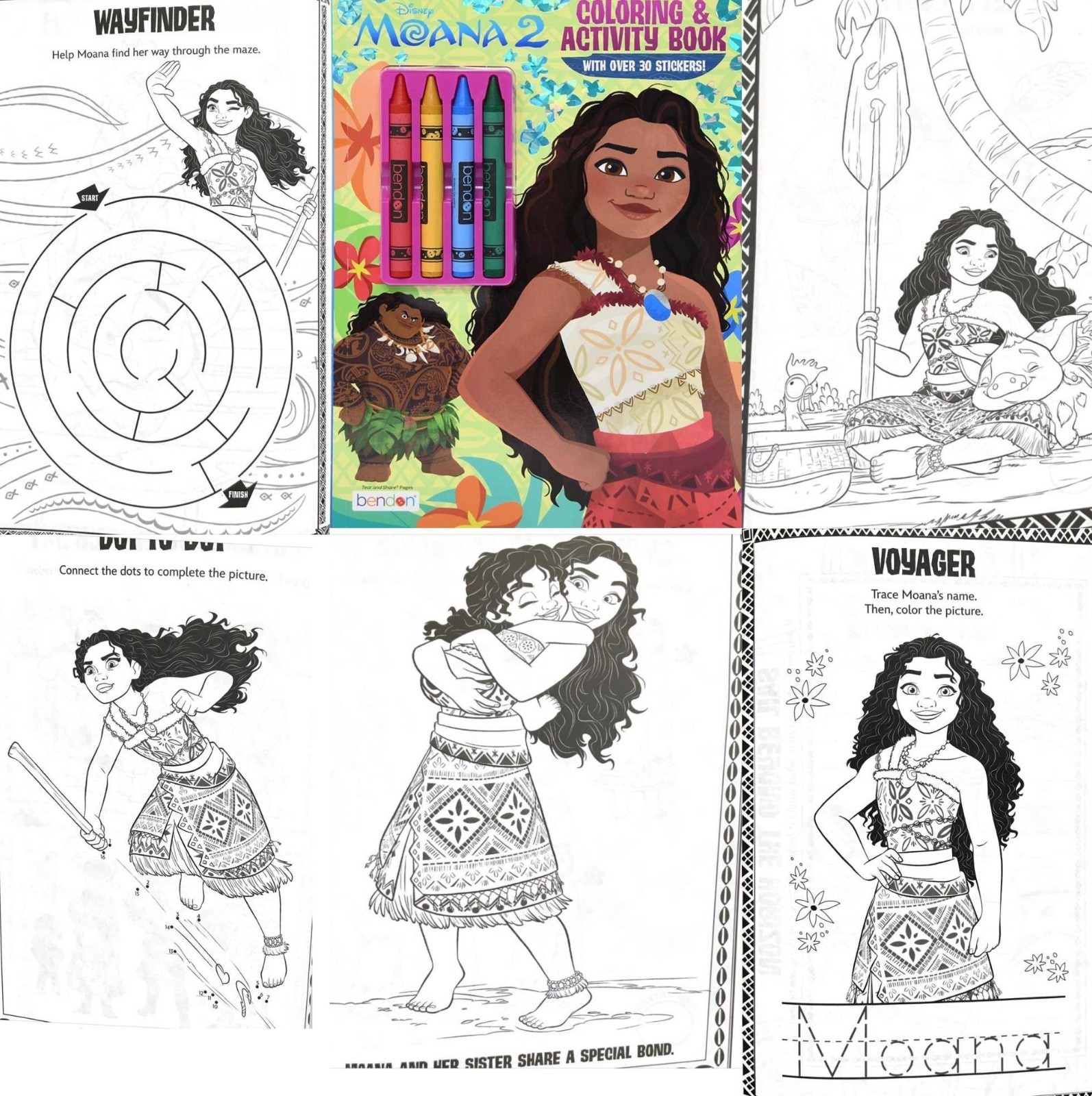 10 Disney Coloring Books Classic Movie Characters Full Size Books 700 Pages