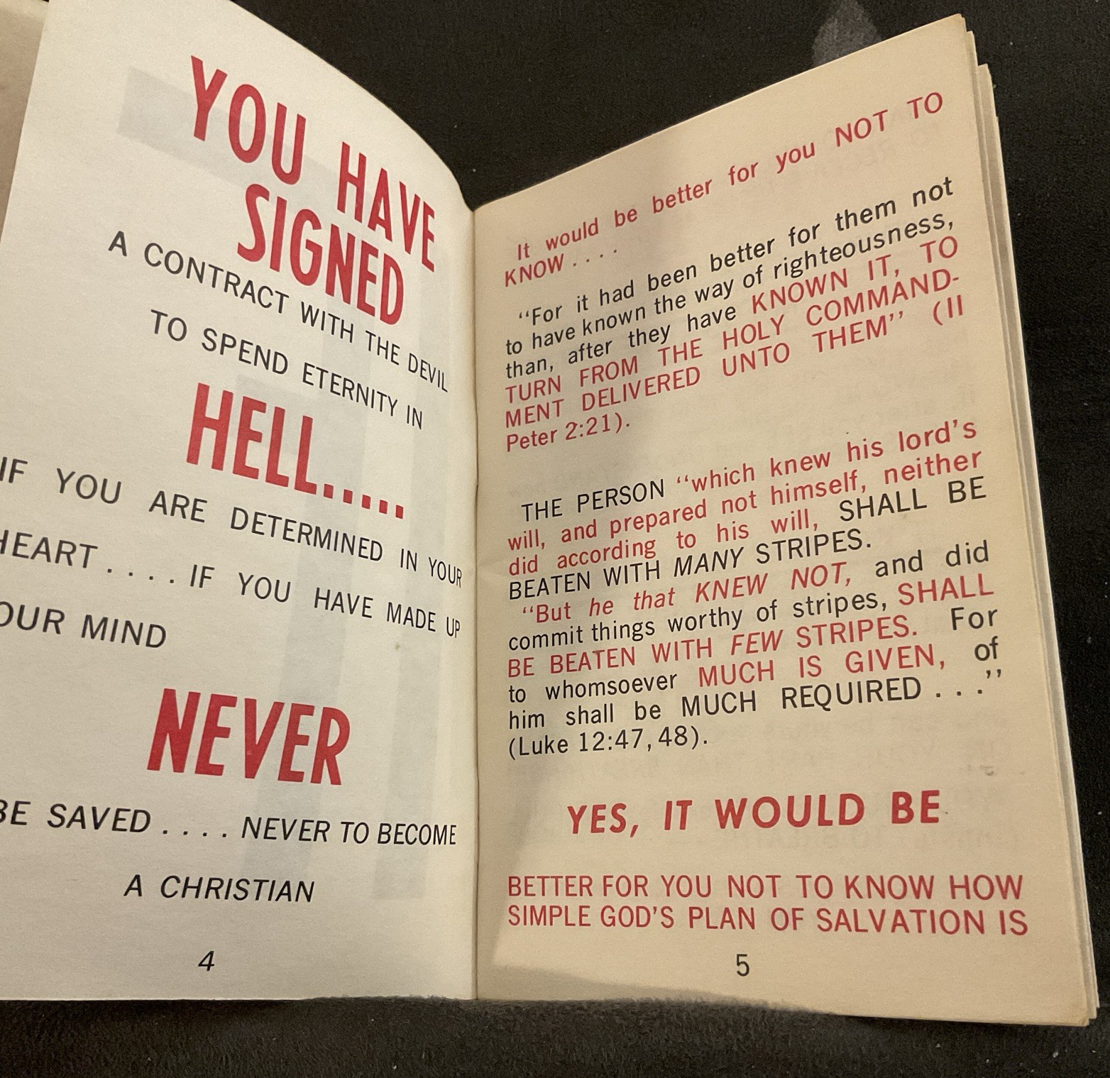 Do Not Read This – If A Vintage Booklet By Oliver B Greene, The Gospel Hour
