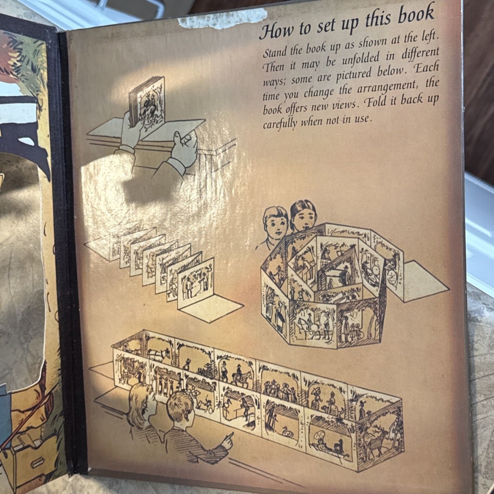 Lothar Meggendorfer The City Park Antique Stand-Up Pop-Up Book Reproduction