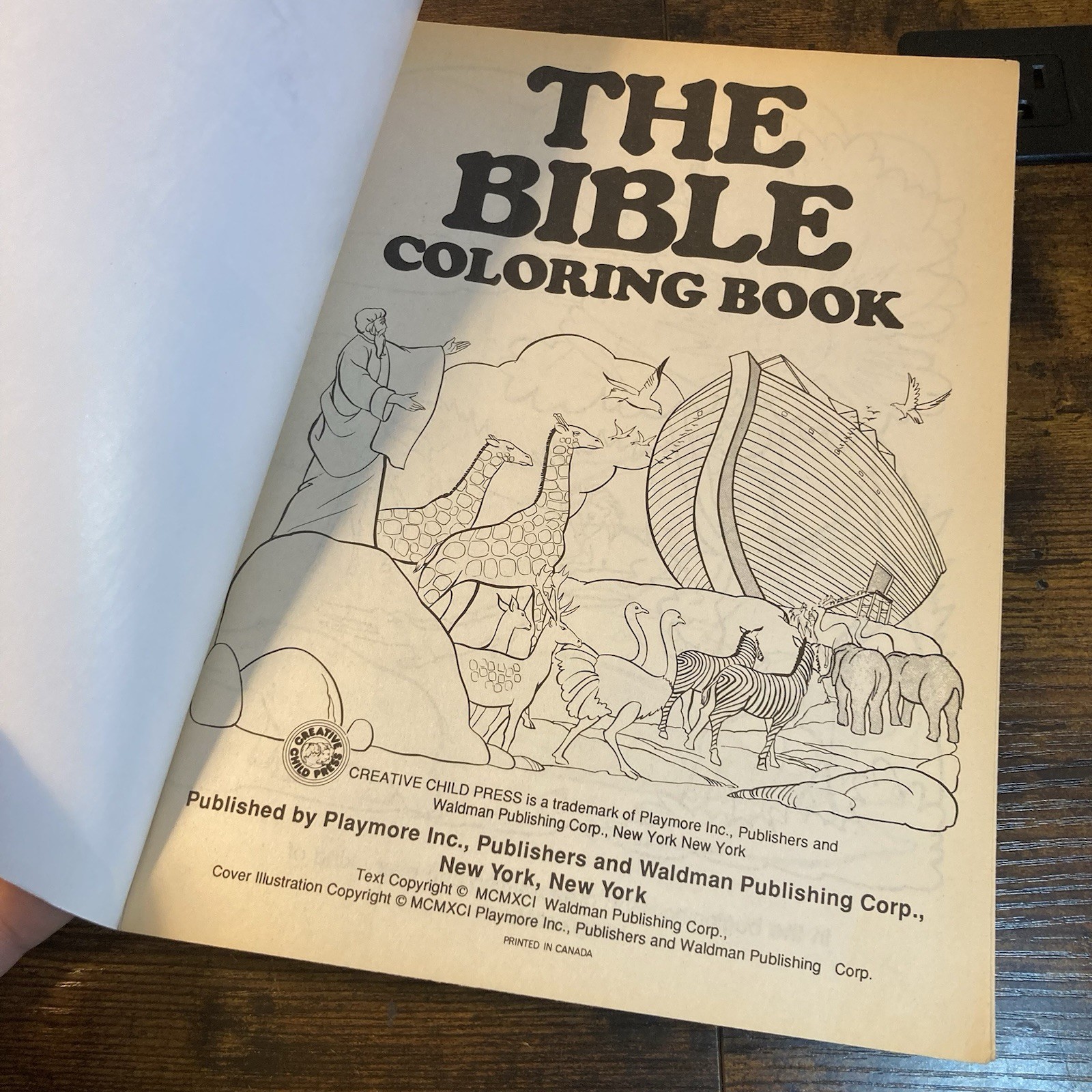 The Bible Coloring Book Jesus Mary Creative Child 1991 Vtg – 156 Unused Pages