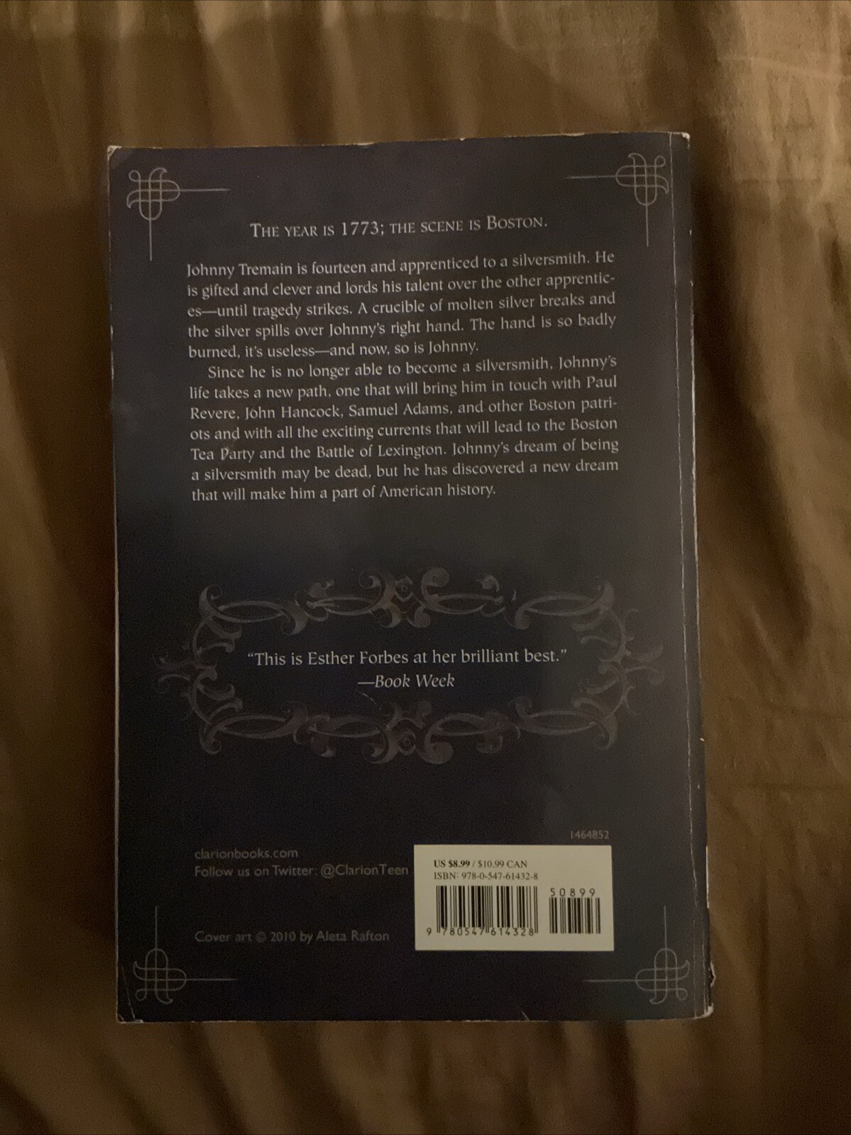 Johnny Tremain : A Newbery Award Winner by Esther Hoskins Forbes (2011, Trade…