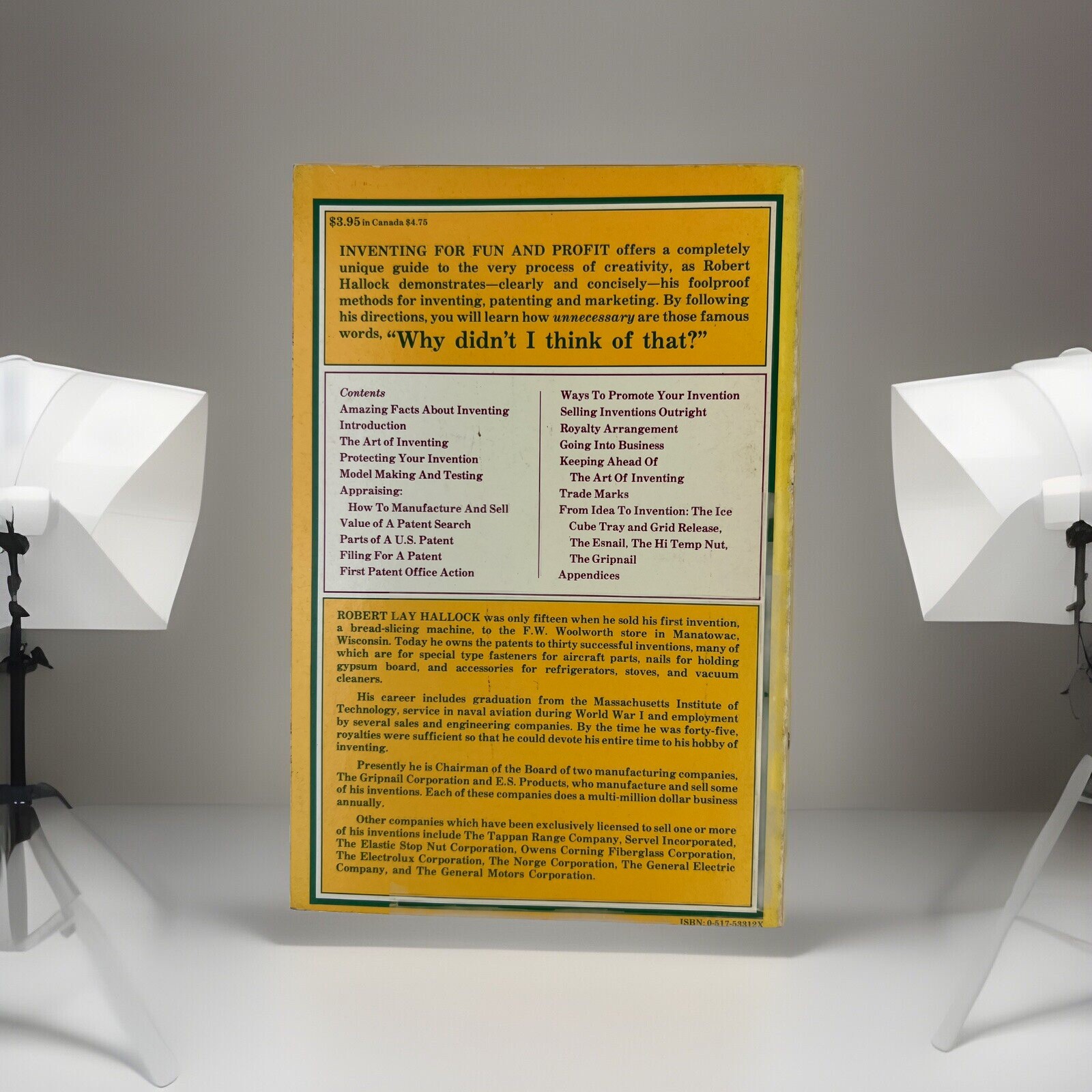 1978 Inventing for Fun and Profit by Robert Lay Hallock Paperback 96 Pages