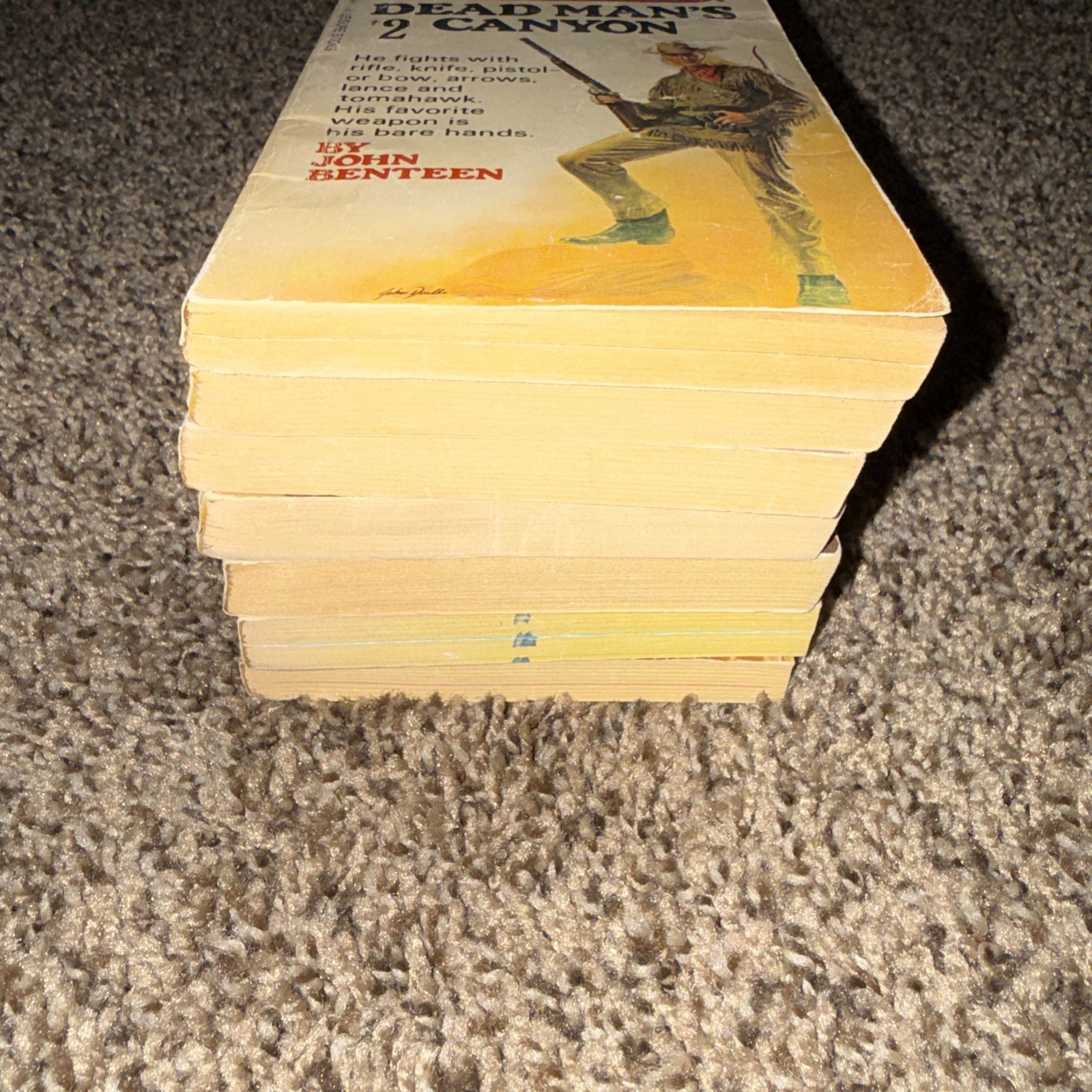 Sundance book lot of 7, John Benteen, paperbacks Vintage Westerns