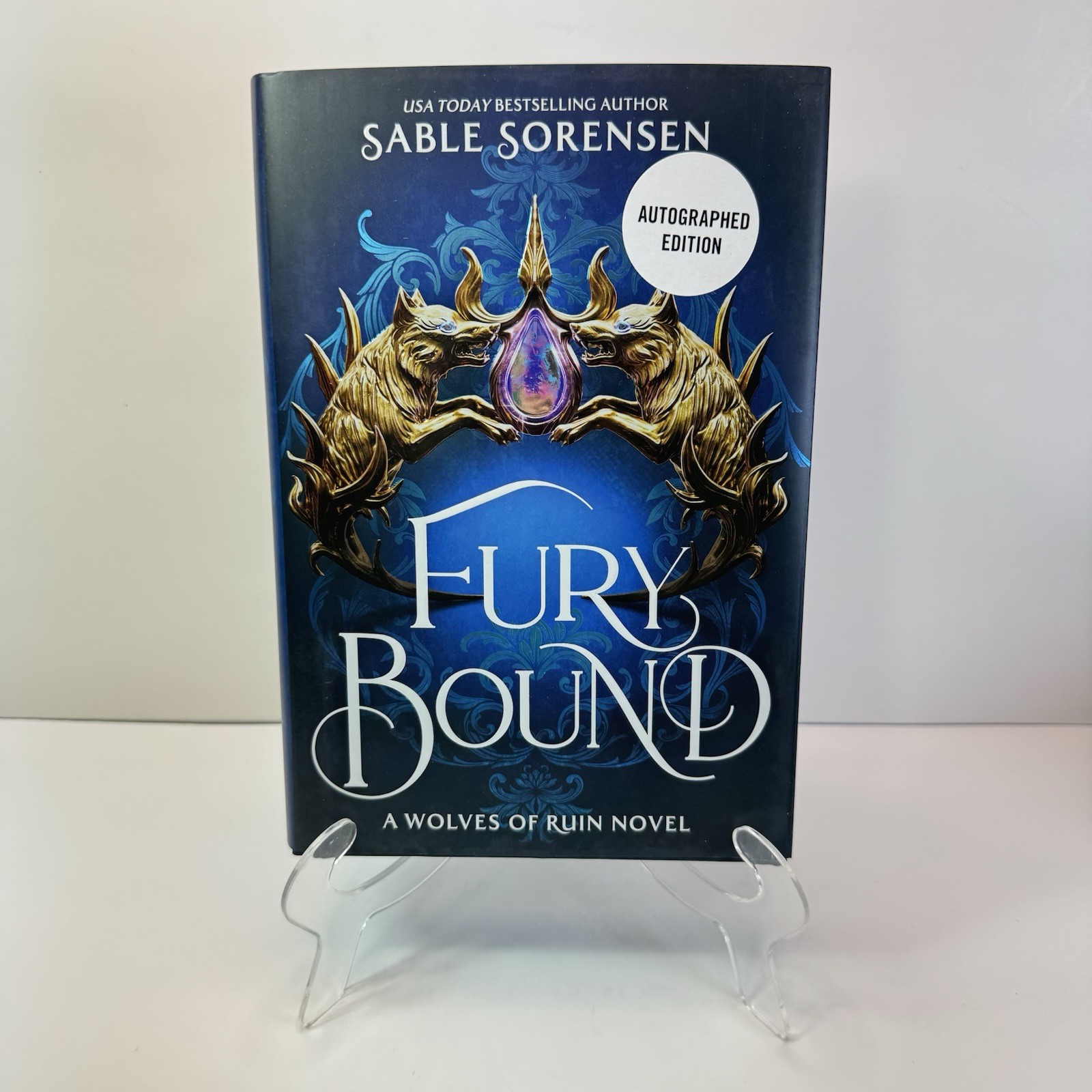 Fury Bound Sable Sorensen Barnes & Noble Deluxe Ed. Sprayed Edge HAND SIGNED New