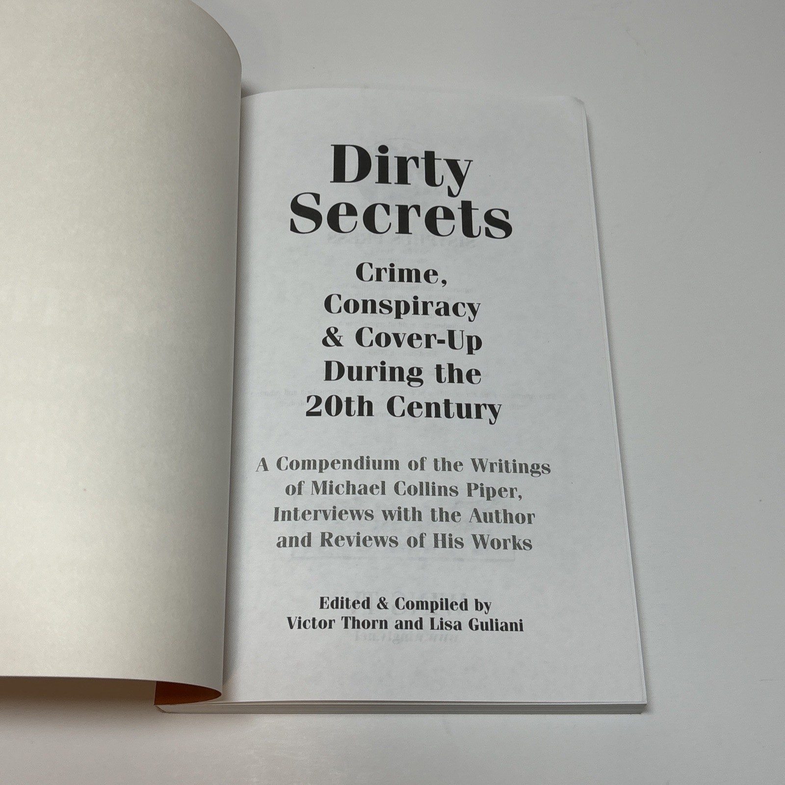 Dirty Secrets – Crime Conspiracy & Cover-up During 20th Century by Victor Thorn