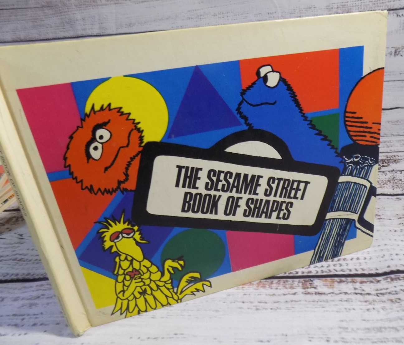 Set Of 5 Vintage Sesame Street Children’s Hard Cover Books Retro 1970s