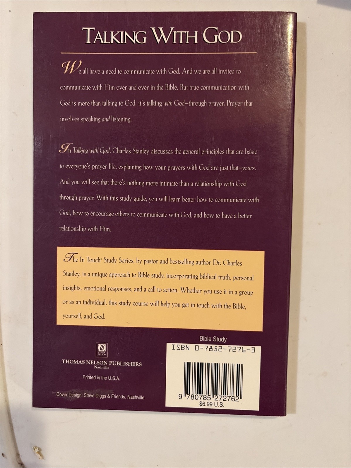 Talking with God by Charles F. Stanley (1997, Trade Paperback)
