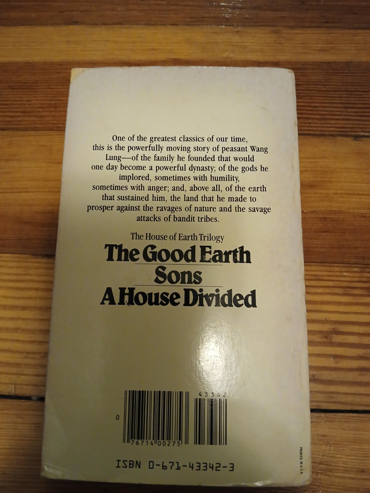 Pearl S. Buck Paperback Book Lot 6 Pocket books and Cardinal editions