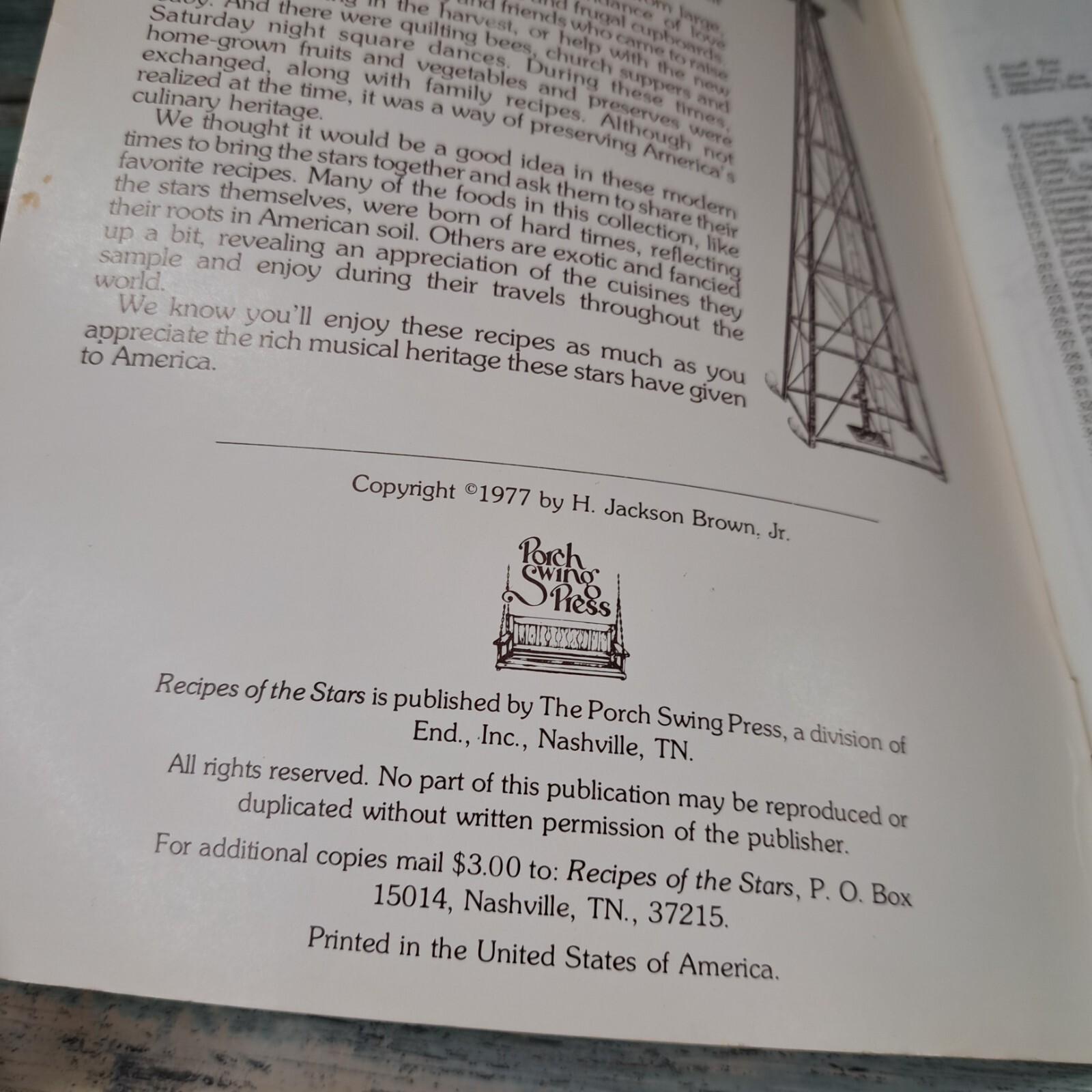 1977 Country Stars‘ Cookbook – Compiled By Helen Naismith 94 Pages