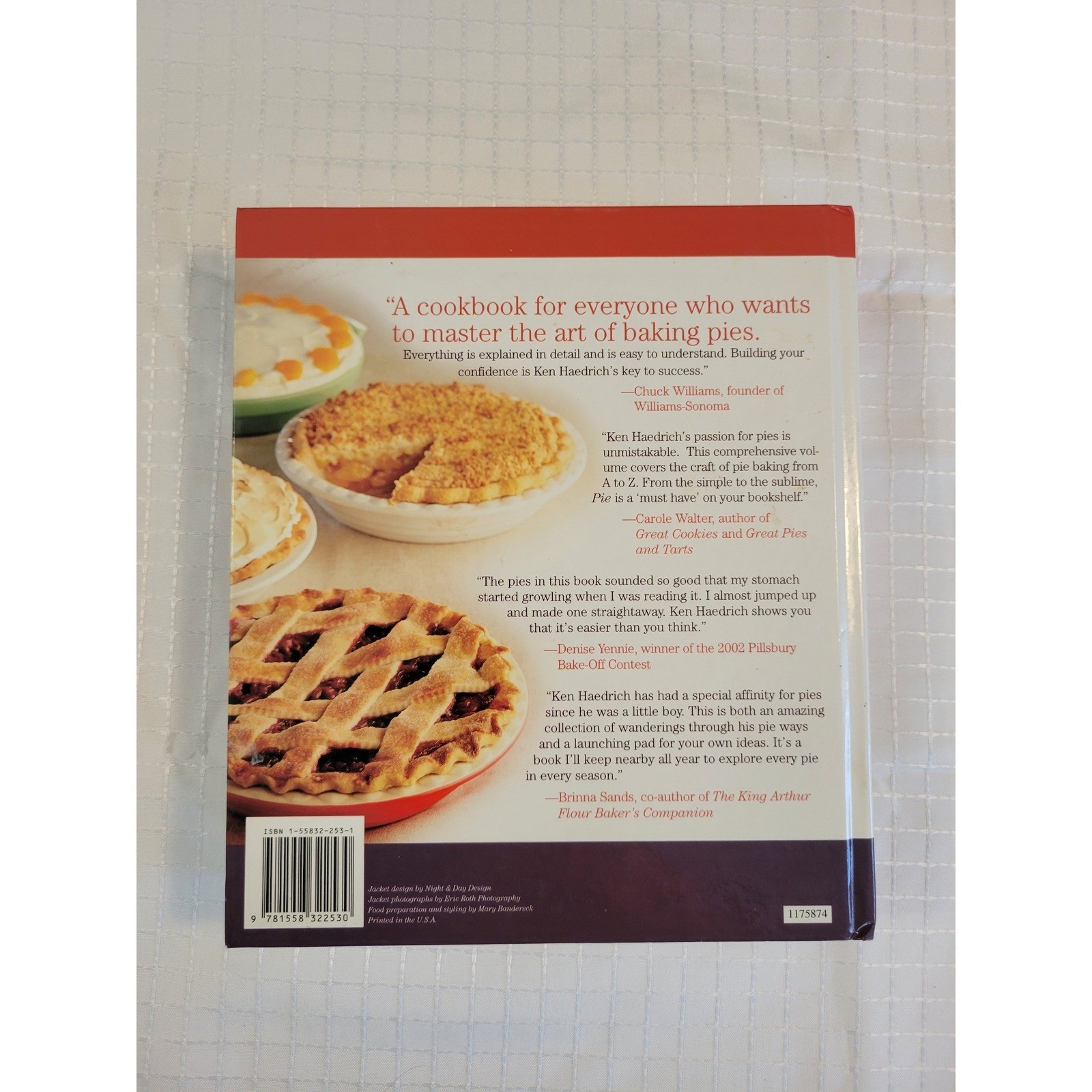 Pie Ken Haedrich Cookbook Hardcover Harvard Common Press Baking Recipes