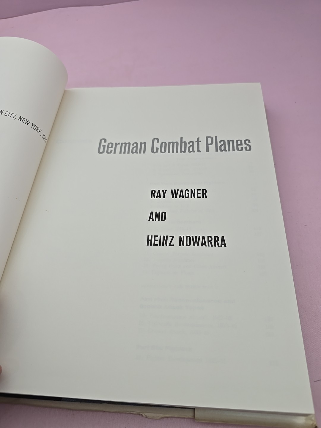 GERMAN COMBAT PLANES, 1914-1945, WAGNER,1200 PHOTOS, 400 HARDBOUND PAGES 1971