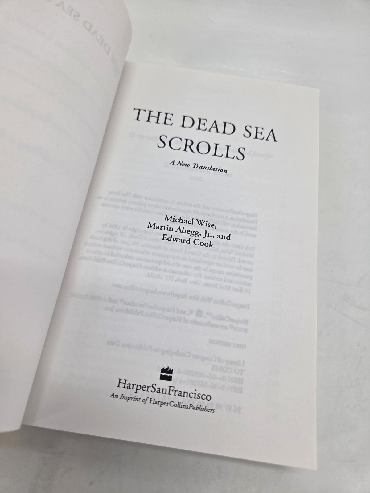 The Dead Sea Scrolls A New Translation By Michael Wise Martin Abegg Cook PROOF
