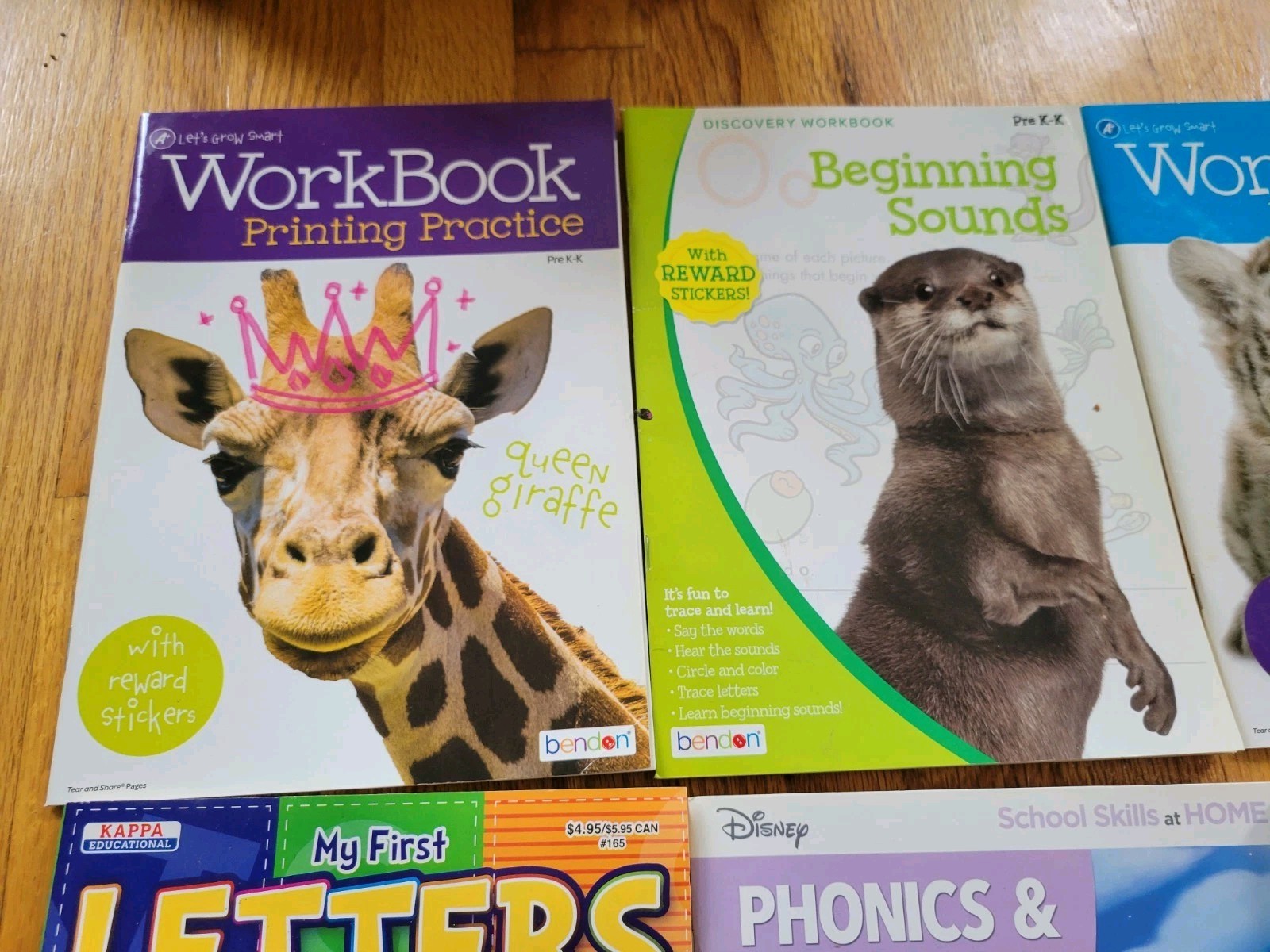 New 7 Learning Workbooks, Phonics, Sounds, Letters, Time&money, Early Reading.