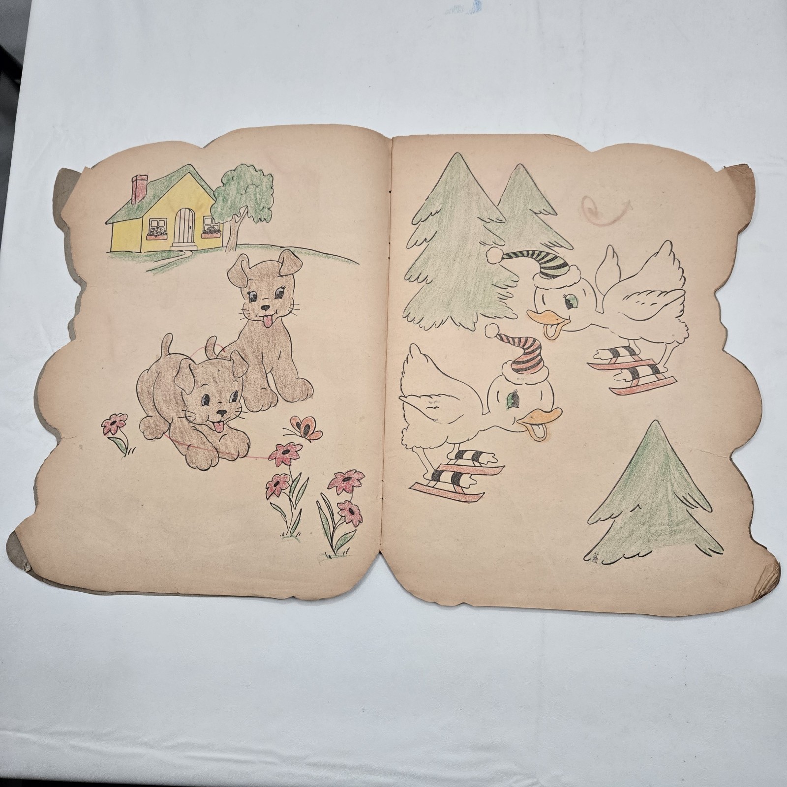 Tom Kitten’s Coloring Book Vintage 1940’s Kids Used See Description