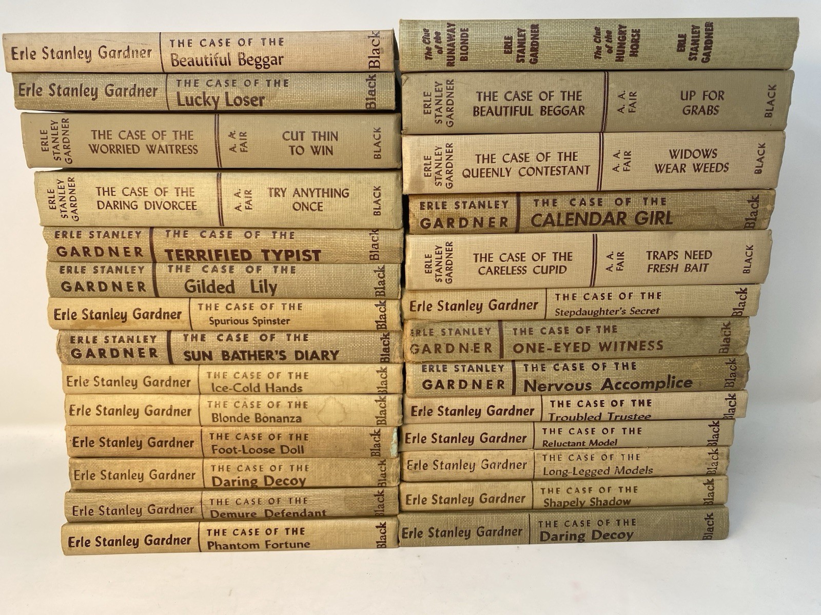 Perry Mason Erle Stanley Gardner Mystery Lot of 25 Hardcovers 1950s 1960s
