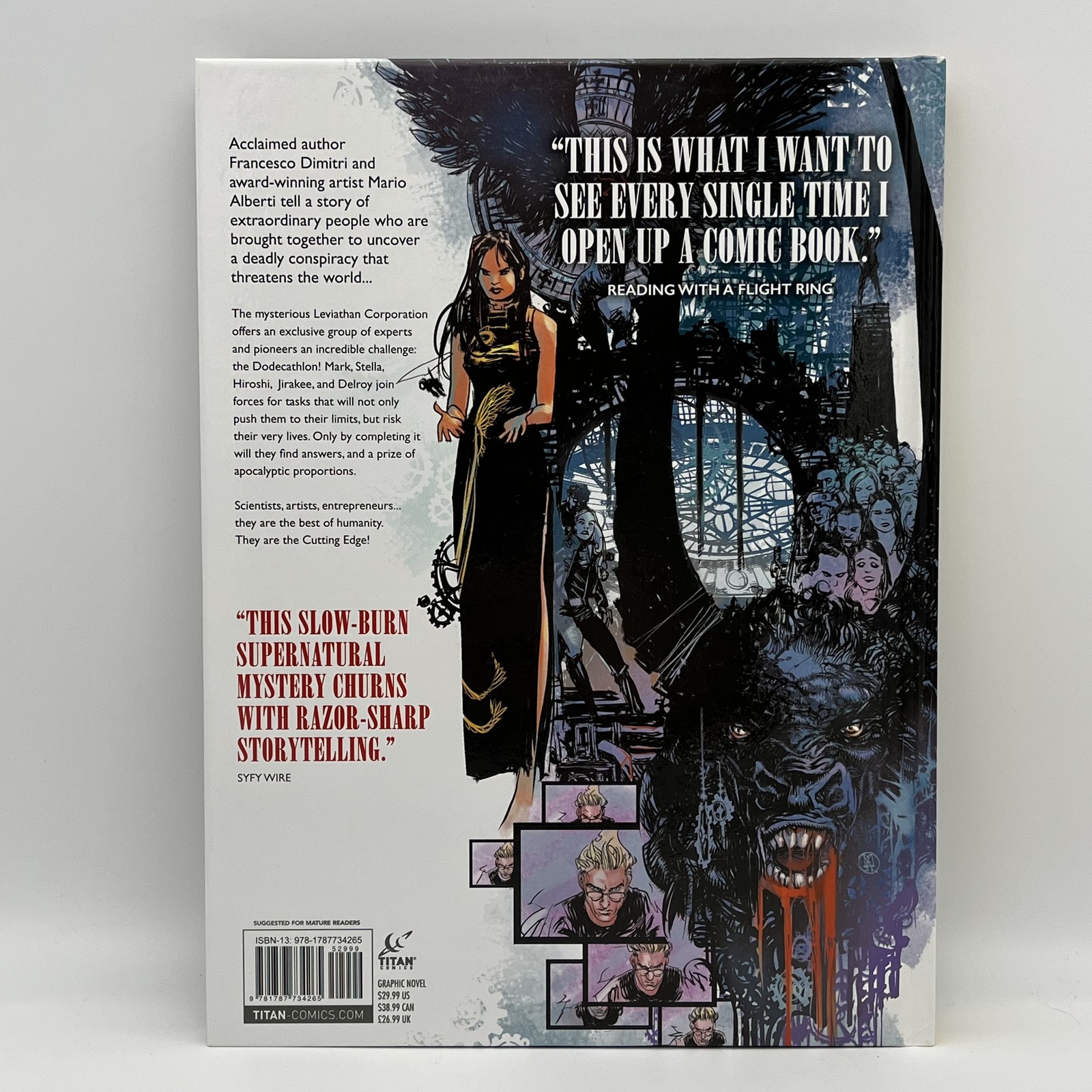 Cutting Edge Graphic Novel Francesco Dimitri Mario Alberti Titan Comics Mature