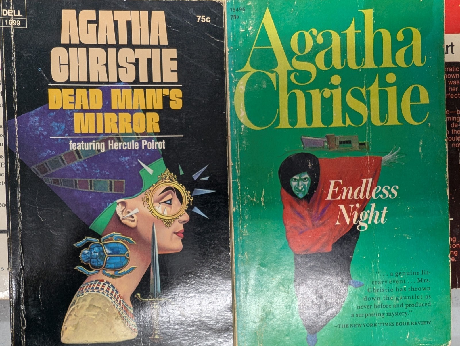 Agatha Christie $0.75 orig price vintage paperbacks 20 titles 1970s PB G 260407