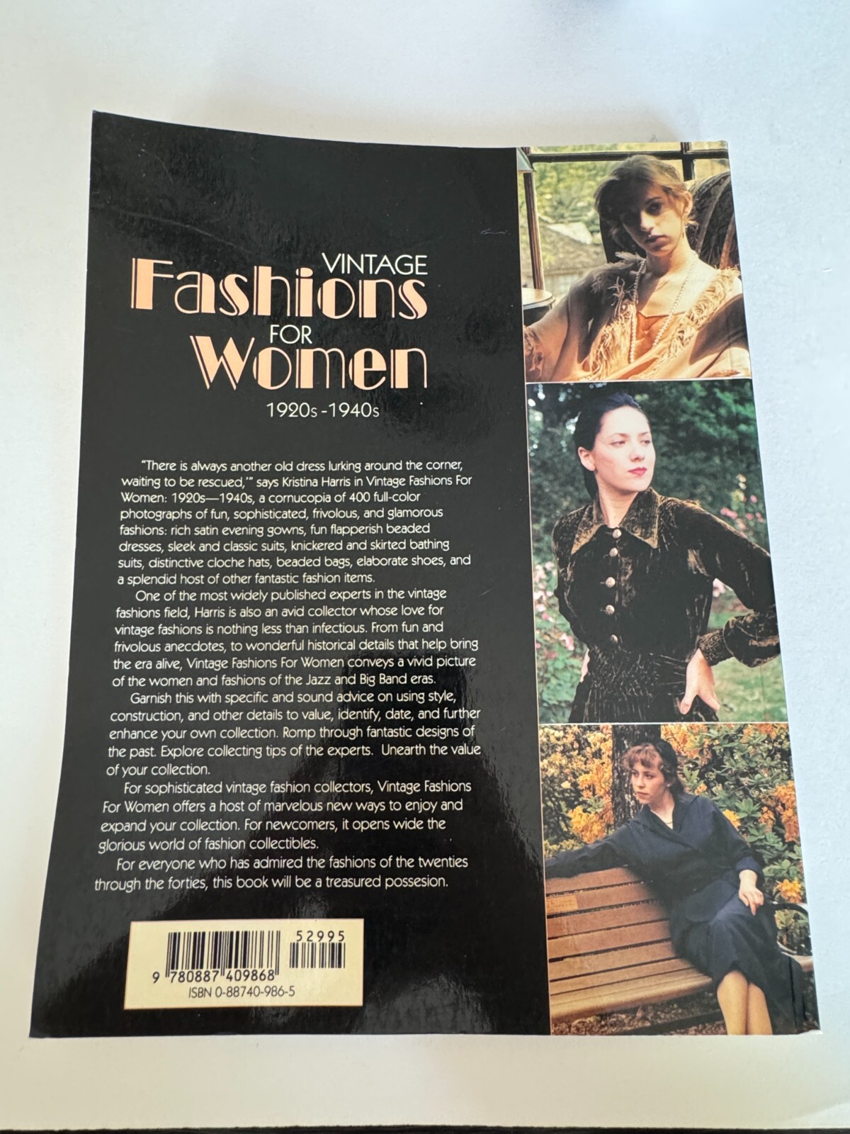 Vintage Fashions for Women 1920s 1940s Schiffer Book for Collectors Clothing