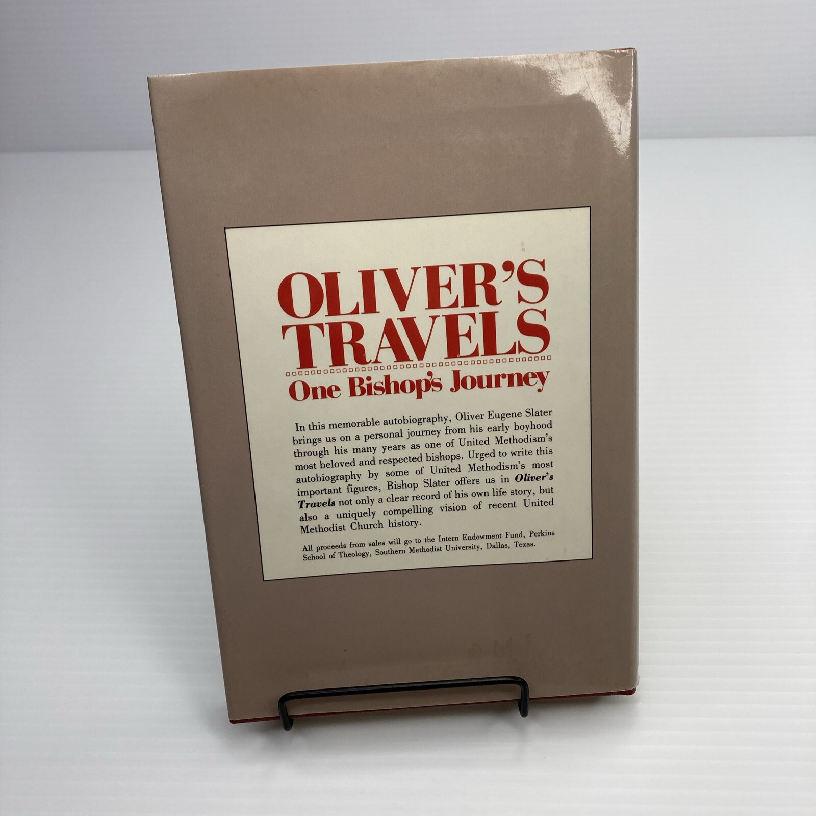 Oliver’s Travels One Bishop’s Journey Oliver Eugene Slater Signed 1988 Methodist