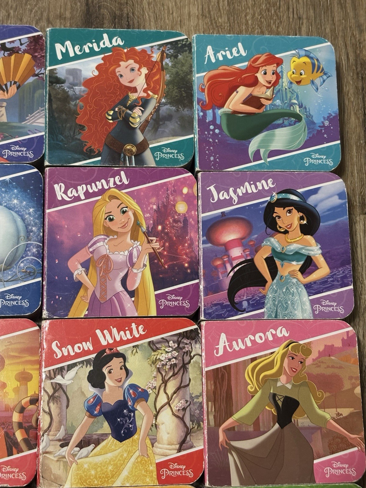 Disney Princess 3” Mini Board Books Set Of 12 – Good Used Condition 2018