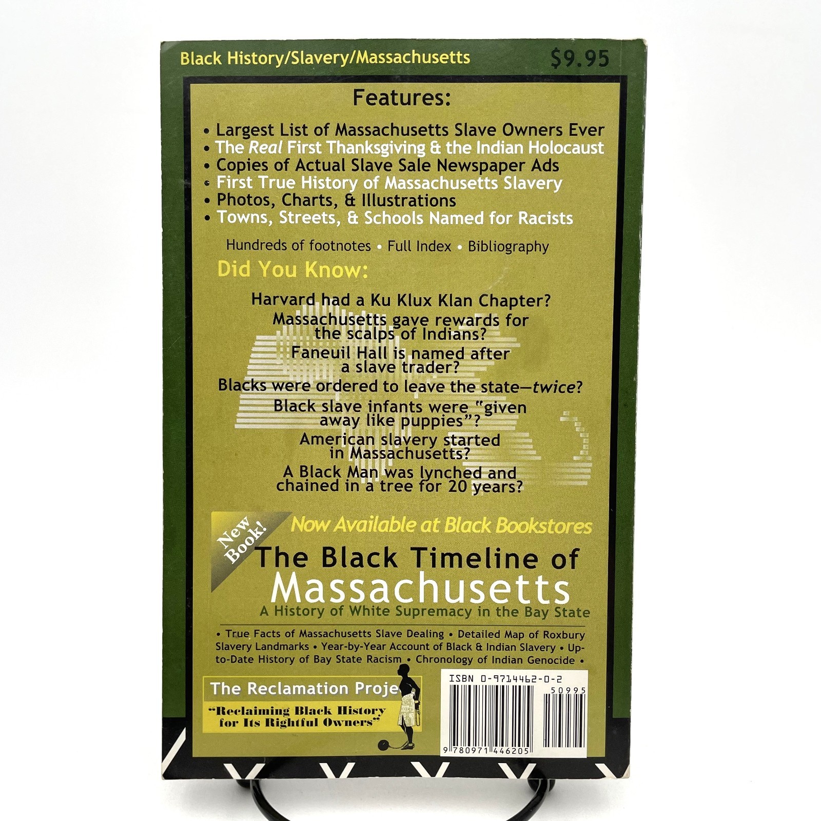 The Hidden History of Massachusetts by Tingba Apidta 2003 PB Revised & Expanded