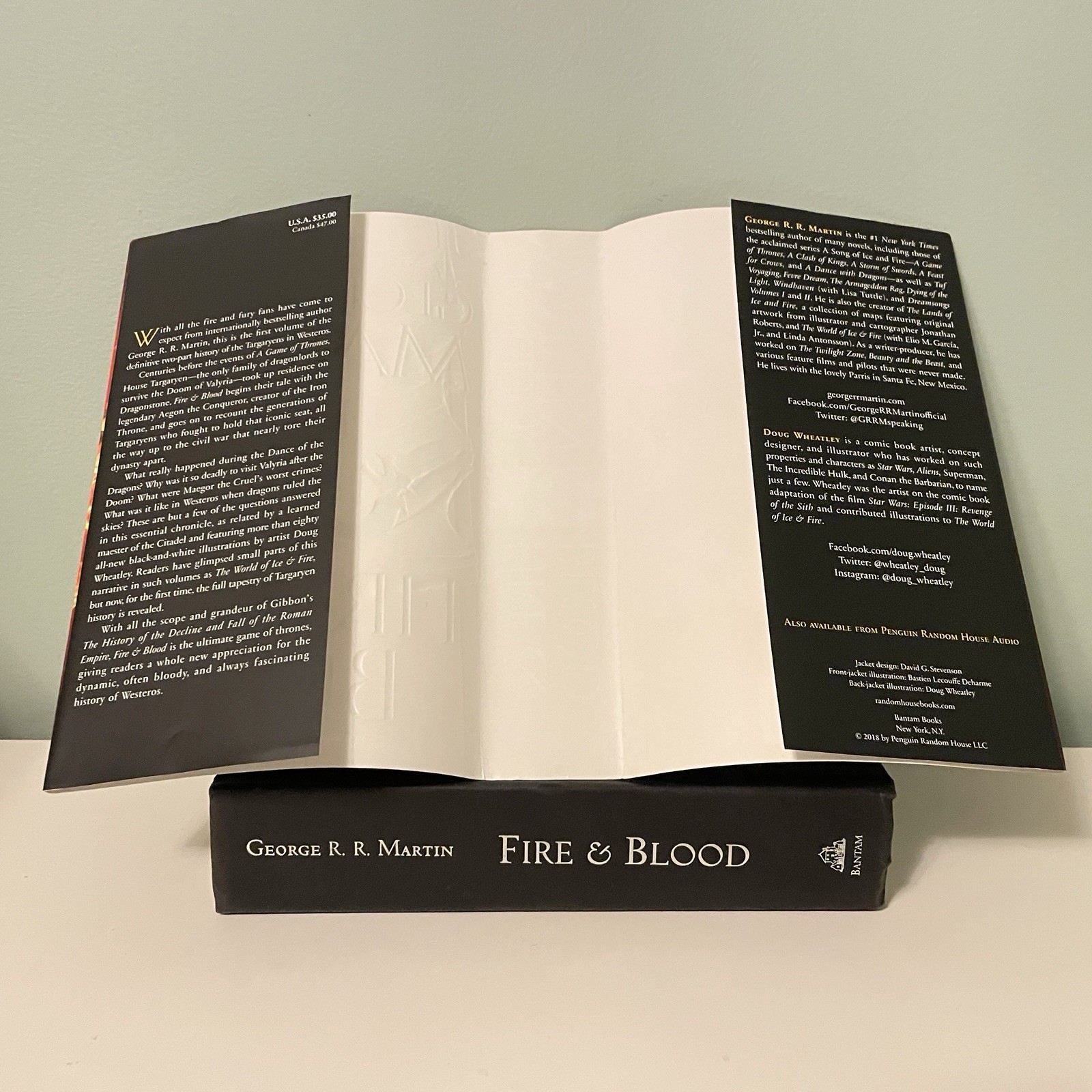 Fire & Blood by George R. R. Martin (Hardcover DJ 1st/1st VG/VG Targaryen #1 )