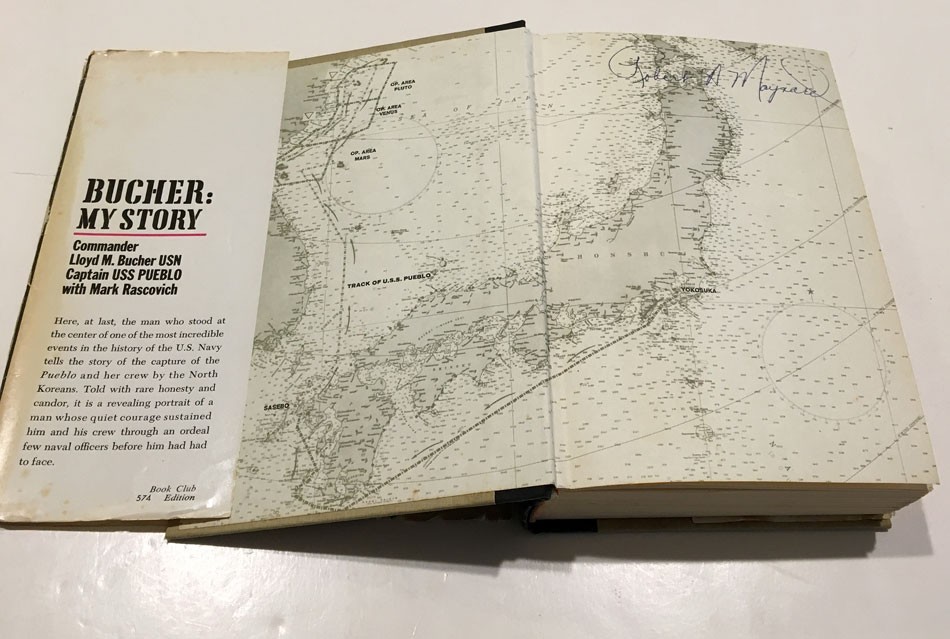 BUCHER: MY STORY HC BOOK COMMANDER LlOYD M. BUCHER USN US PUEBLO 1STED 1970