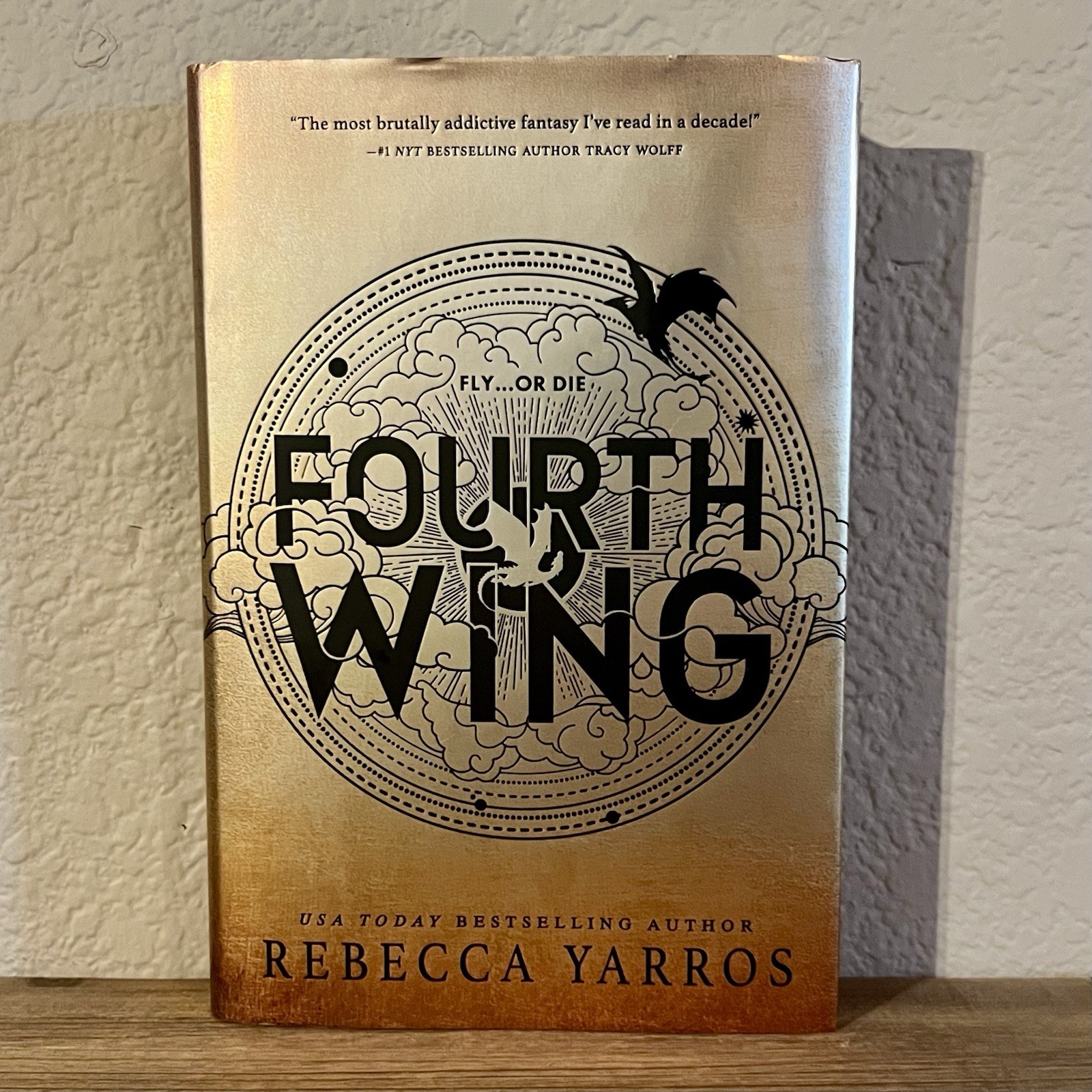 Fourth Wing by Rebecca Yarros First Edition & Printing | Sprayed Edges Hardcover
