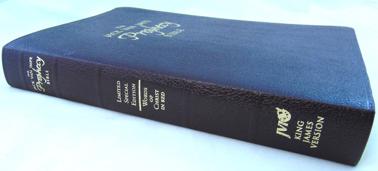 Jack Van Impe Prophecy Bible. 2nd Edition. Burgundy Bonded Leather. Tabs