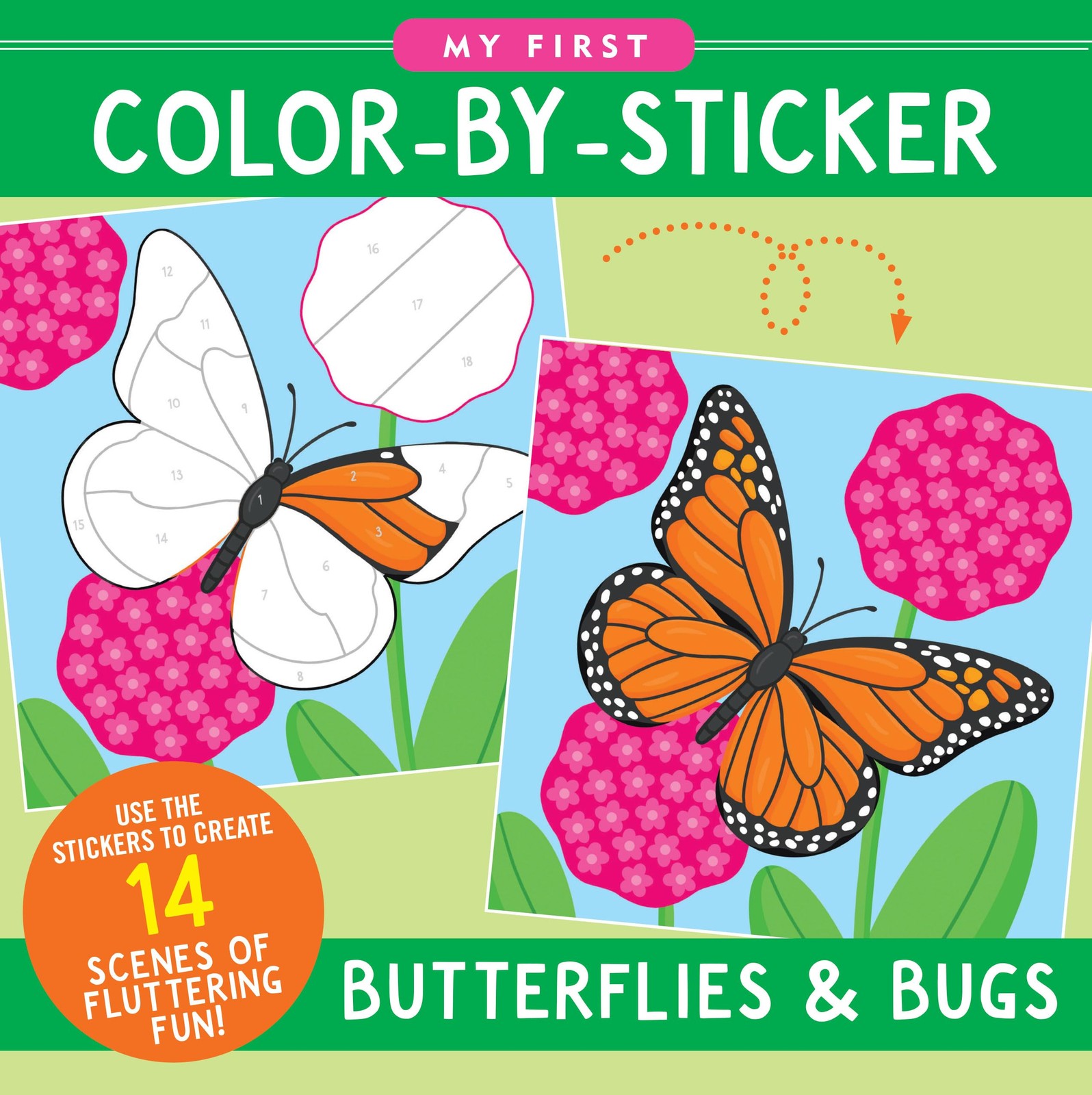 My First Color-By-Sticker Book – Butterflies & Bugs