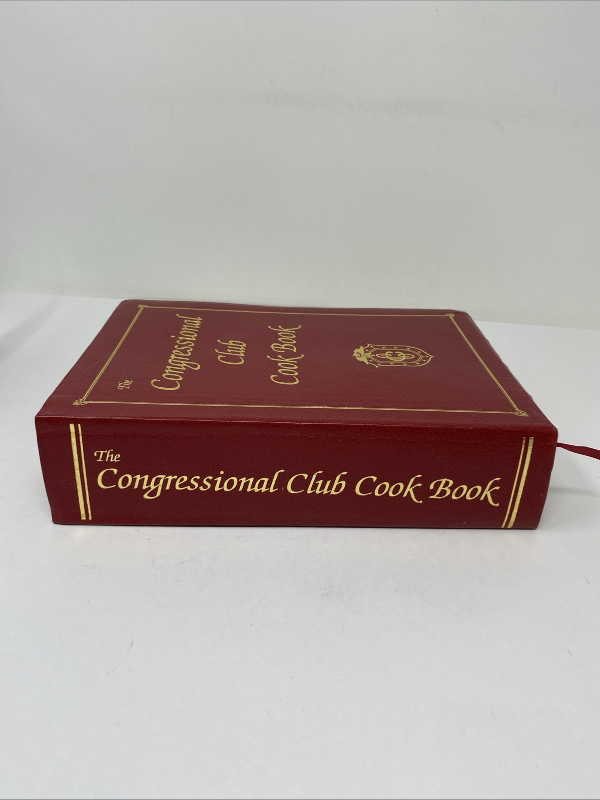 The Congressional Club Cook Book 1993 Red Faux Leather Cookbook