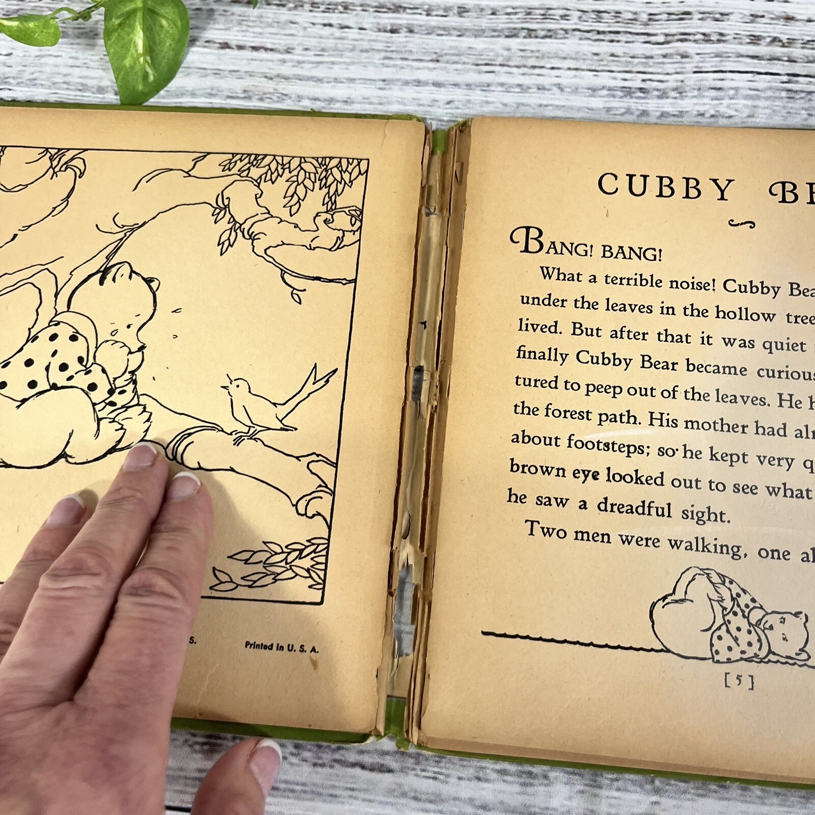 Vintage Cubby Bear Children’s Book A Stand Out Whitman Publishing