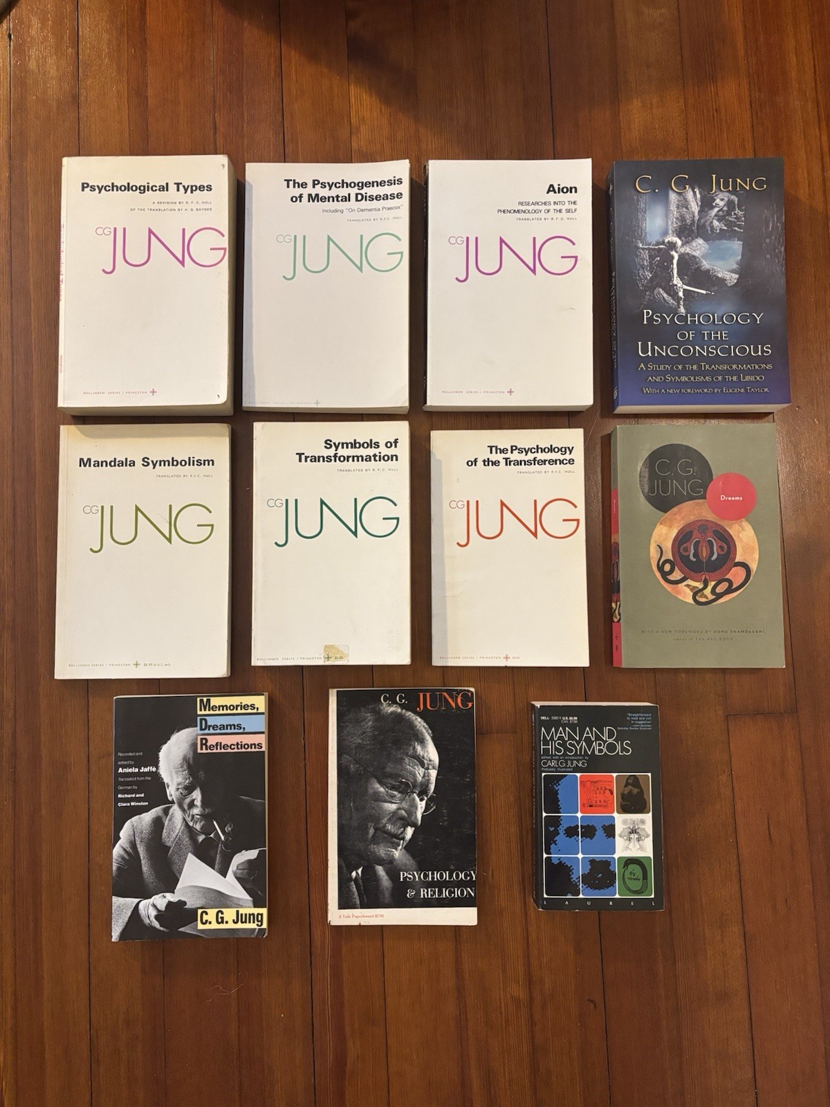 C.G. Carl Jung Gustav Lot 11 Books Collected Works Jungian Psychology Archetypes