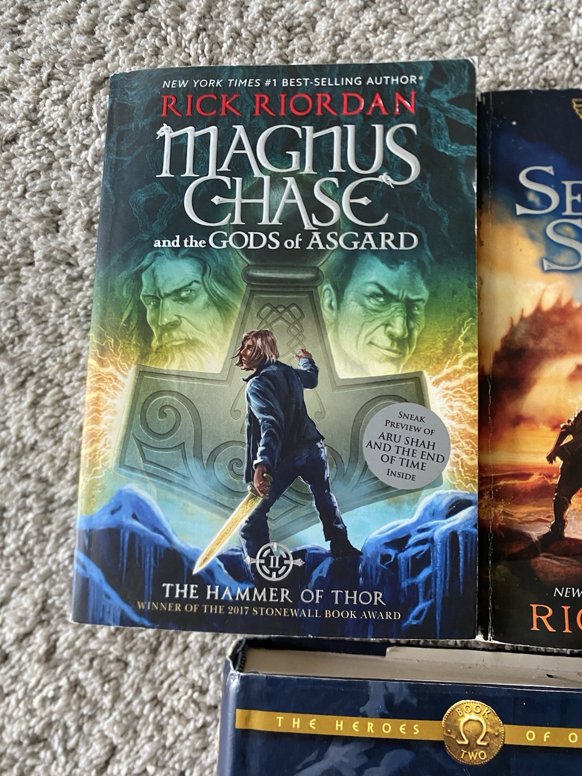 Lot Of 5 Rick Riordan Series Books Heroes of Olympus Kane Chronicles Magnus Chas