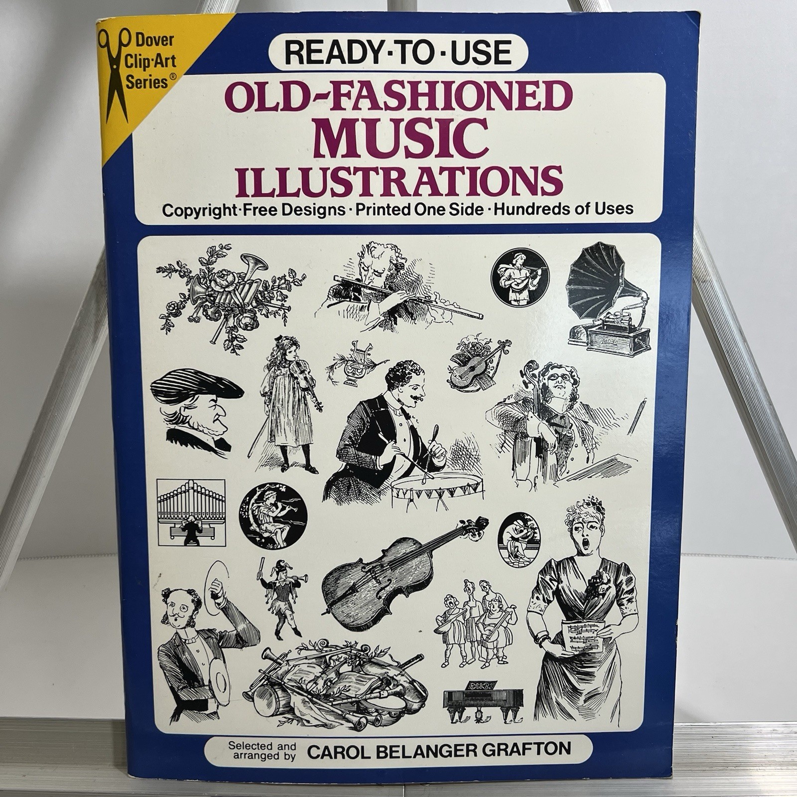 NEW Vintage Dover Ready-to-Use Old-Fashioned MUSIC Illustrations Clipart Book 90