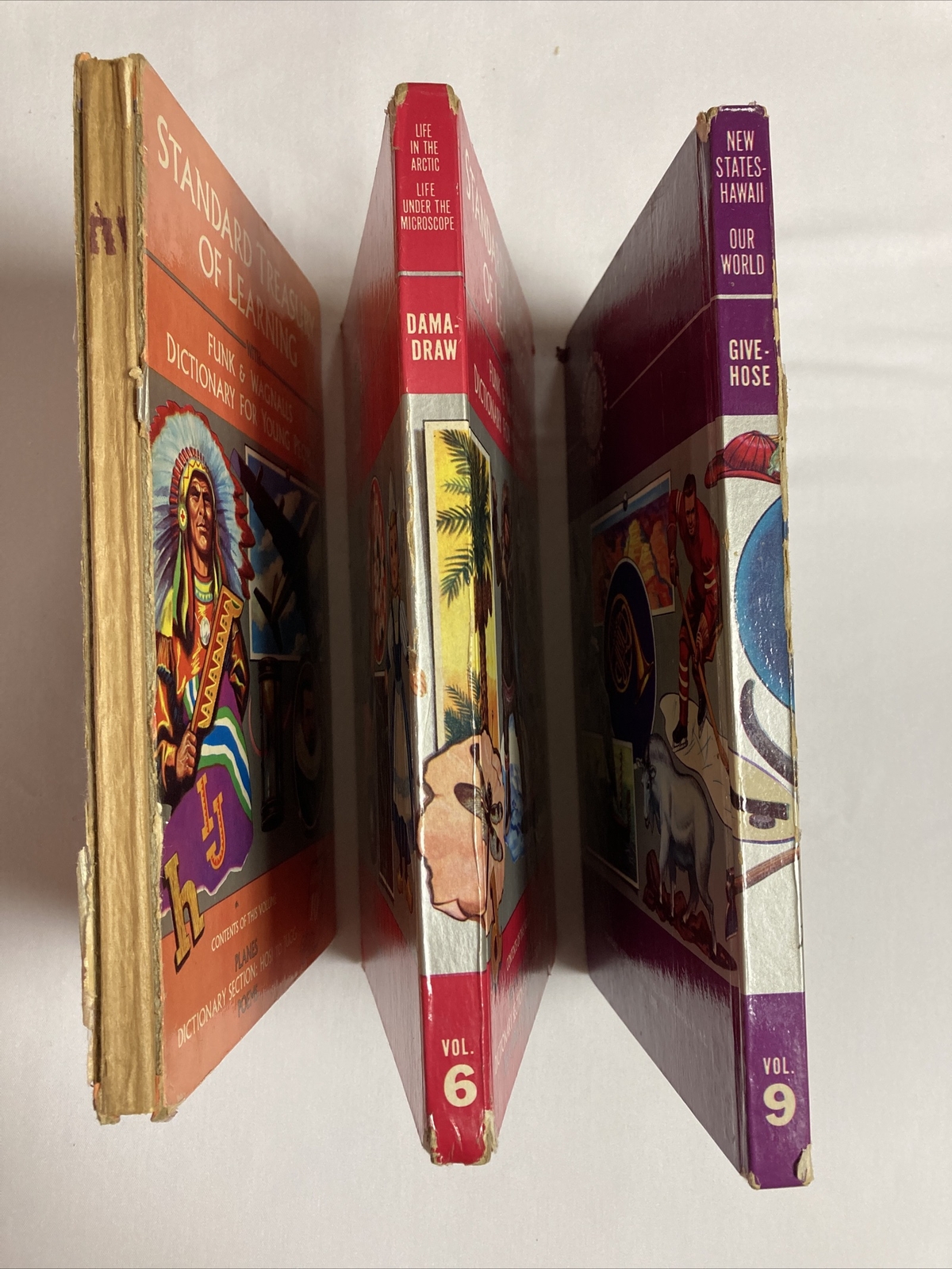 Standard Treasury Of Learning Volumes 6, 9, And 10 Funk And Wagnalls Vintage