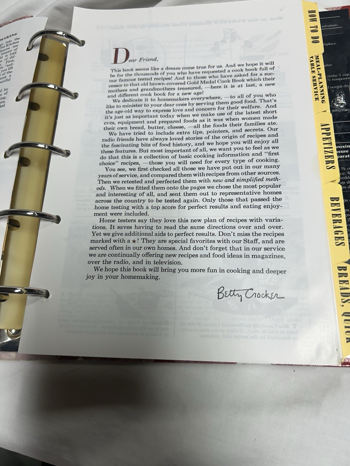 Better Homes and Garden New Cookbook 1998 Facsimile Edition of 1950