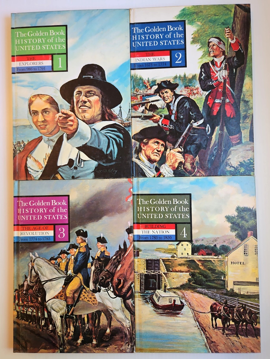 The Golden Book History Of The United States Complete Vol 1-12 1963 Hardcover