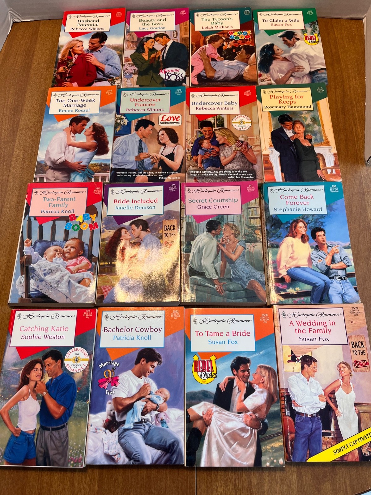 Harlequin Romance Novels Lot of 16 Vintage Paperbacks (See Photos for Titles)