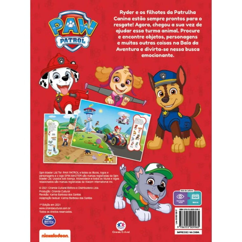 Livro de Atividades: Patrulha Canina: Procurar e Encontrar – Ciranda Cultural