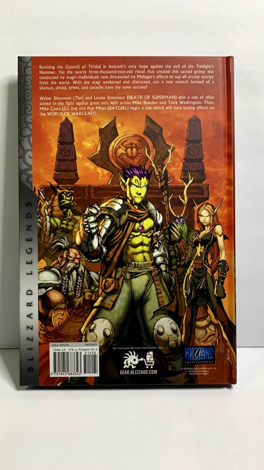 WORLD OF WARCRAFT. Book Four. Simonson. Costa. Mhan. 2018. 10.5 in. x 7 in.