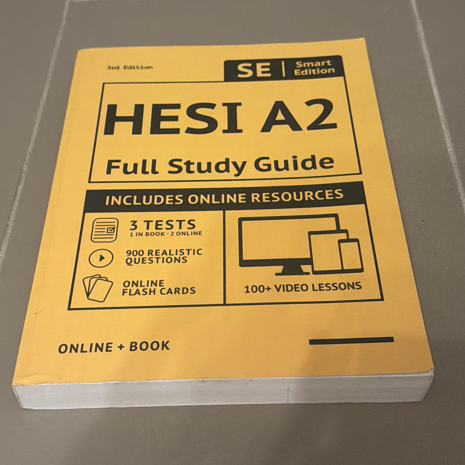 HESI A2 Full Study Guide 3rd Edition Smart Edition (Paperback, 2022, UNMARKED!)