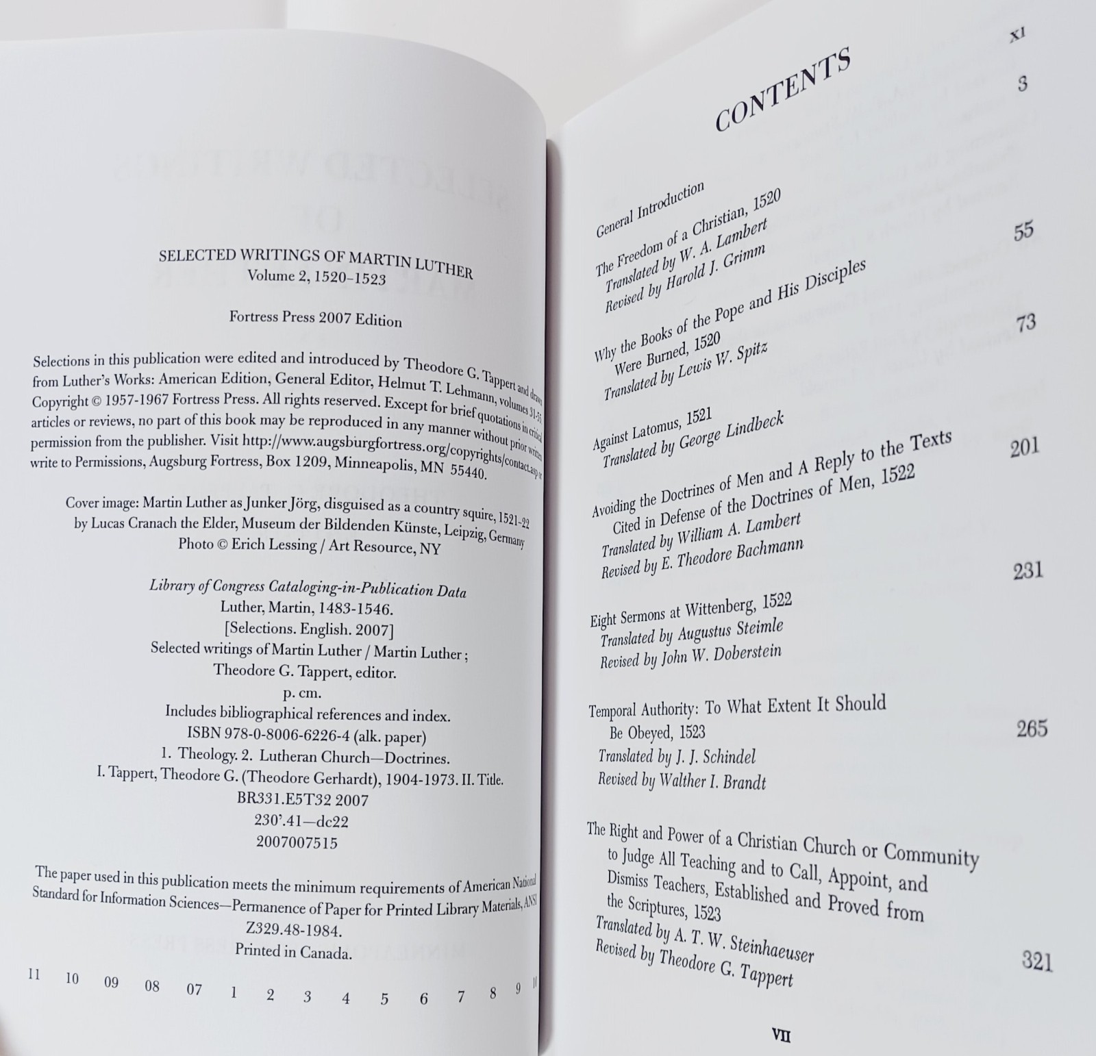 Fortress Press Selected Writings Of Martin Luther Trade Paperback Book Box Set