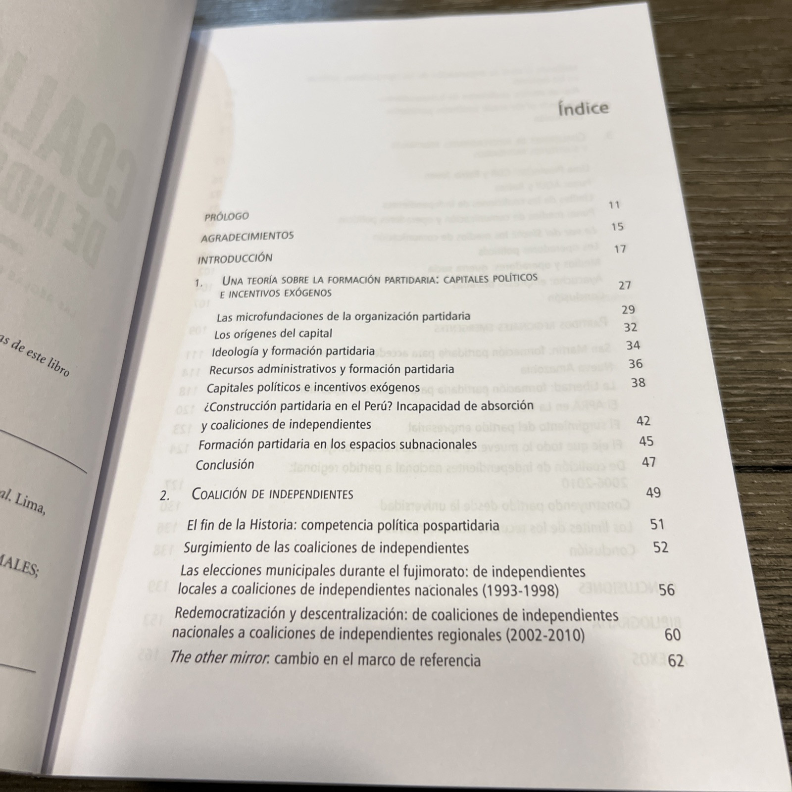 SIGNED – Coaliciones De Independientes by Mauricio Zavaleta