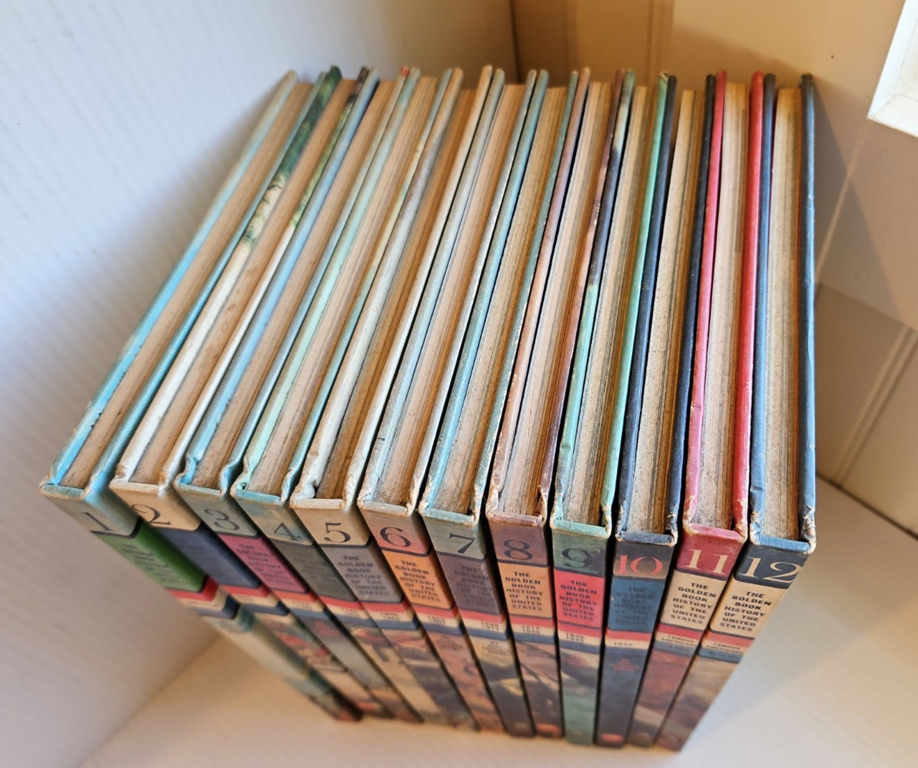 The Golden Book History Of The United States Complete Vol 1-12 1963 Hardcover
