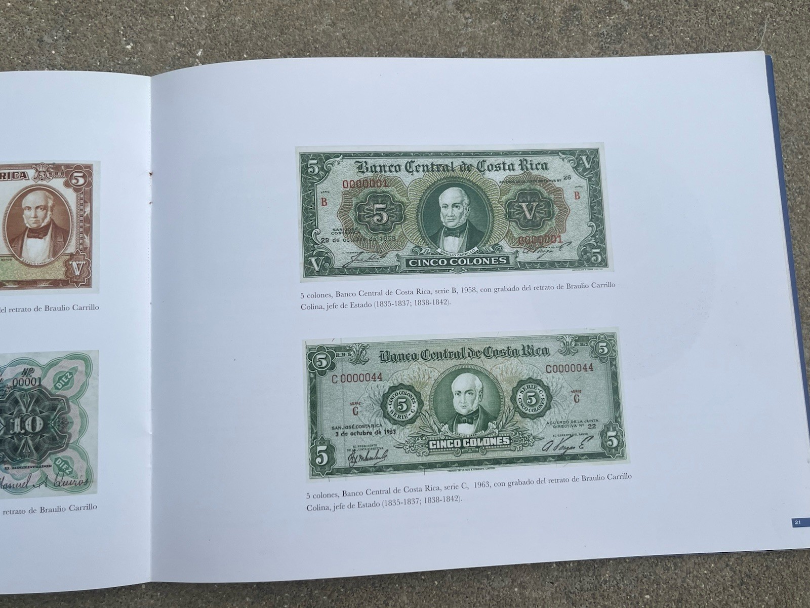 Tomas Povedano Numistatics paper currency money coins of Costa Rica Museum book