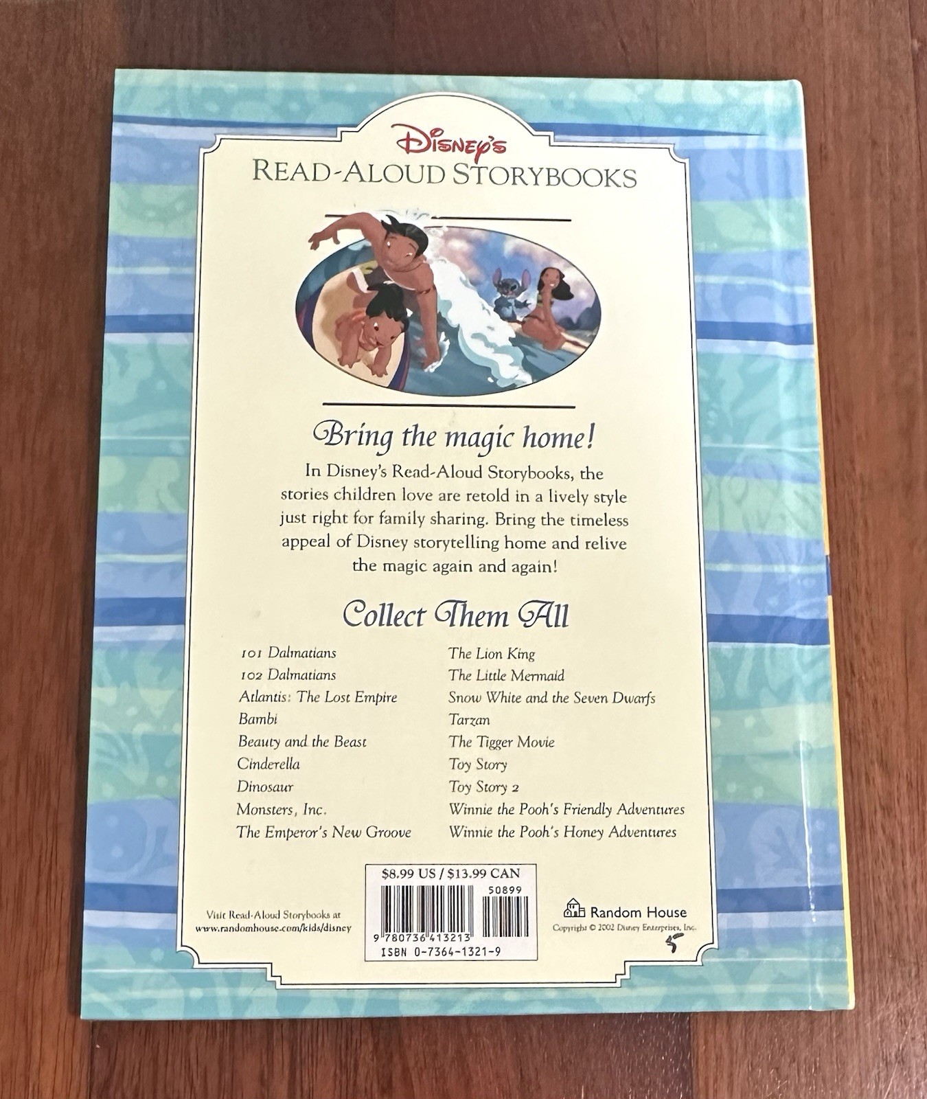 Lilo and Stitch Read-Aloud Storybook – Hardcover By RH Disney