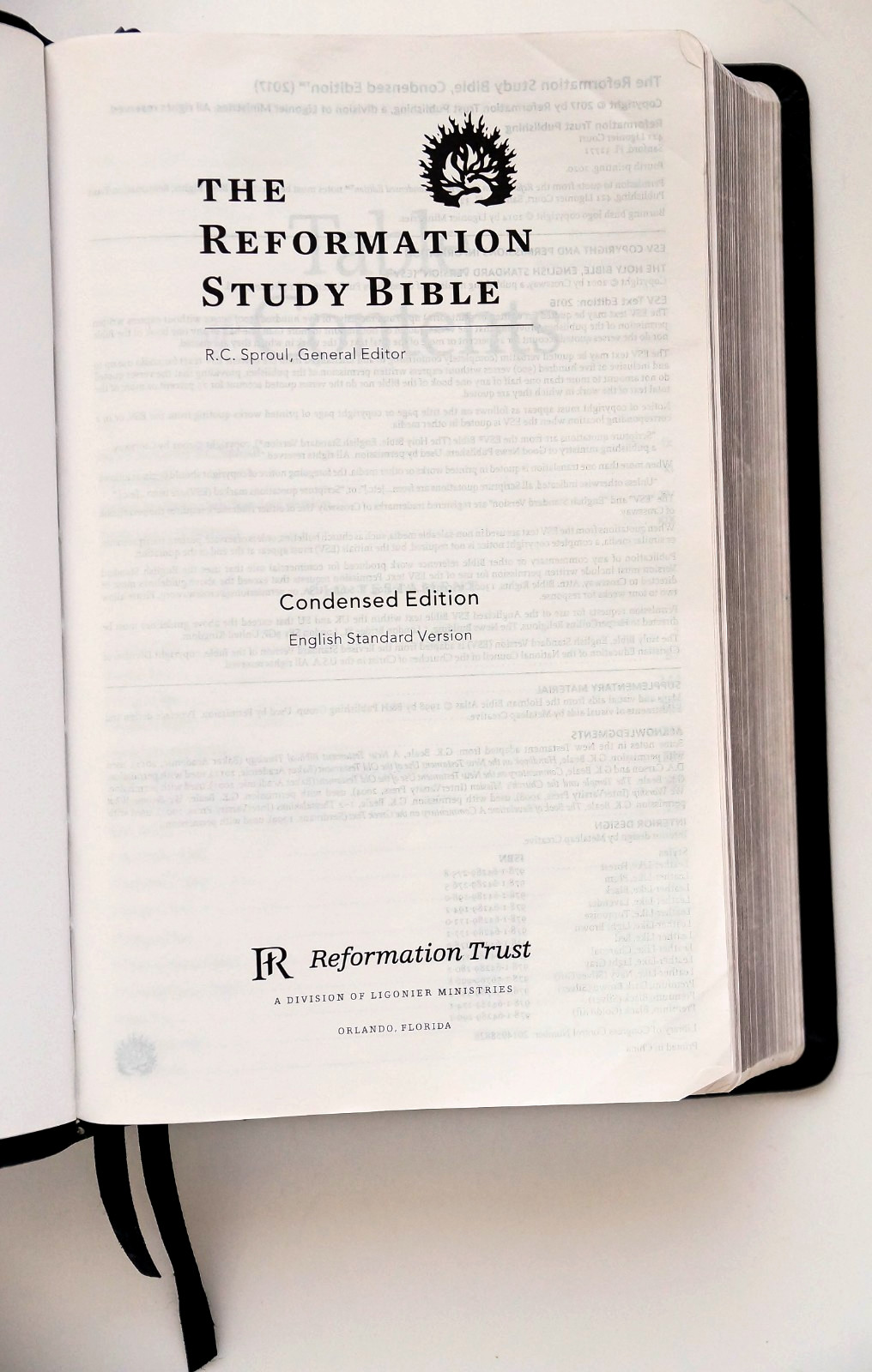 The Reformation Study Bible Condensed Edition, R.C. Sproul English ESV 2017 Good
