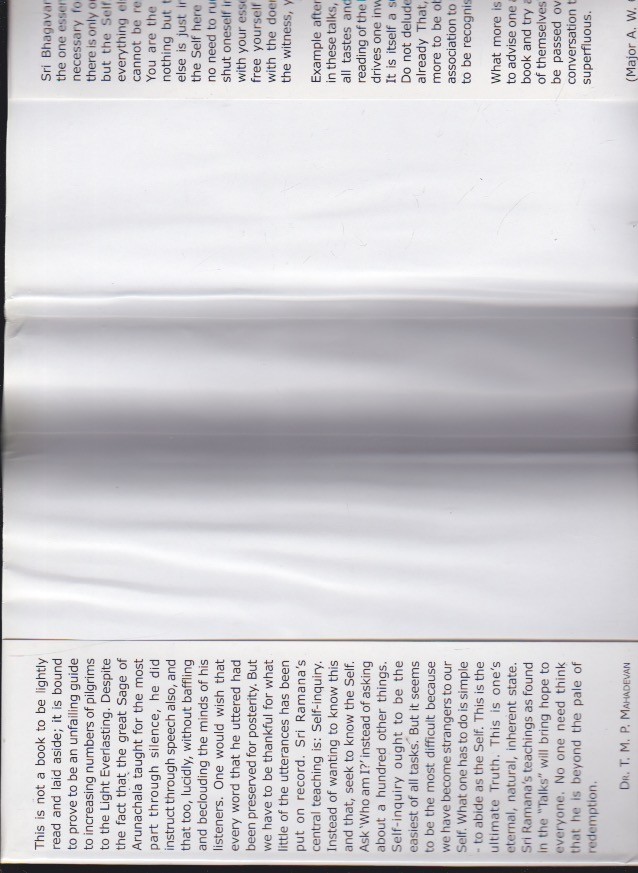 Talks With Sri Ramana Maharshi 3-in-1 by Ramana Maharshi Hardcover 2000 LN